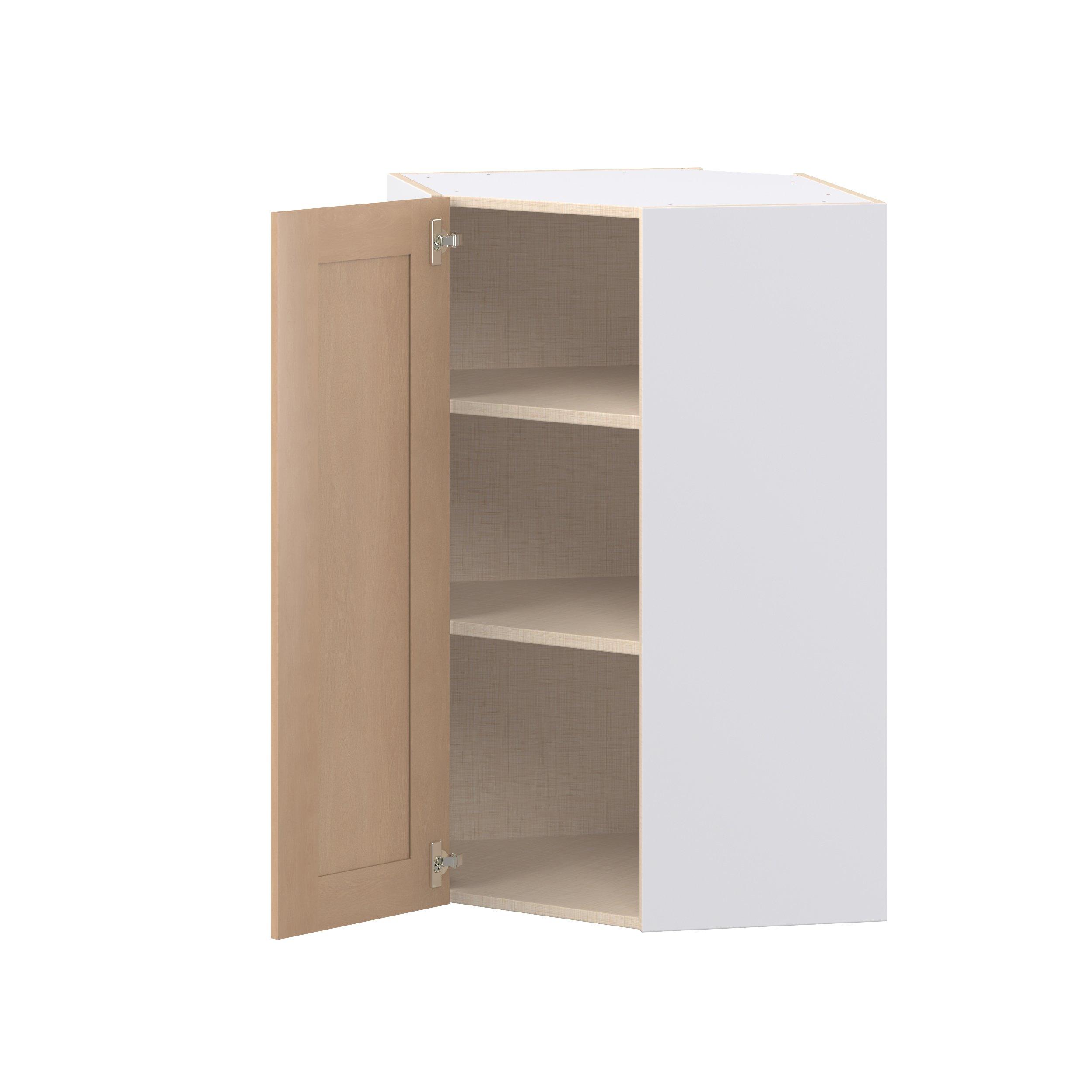 Sugarhill 24 in. Stained Sugar Cookie Wall Angle Corner Cabinet