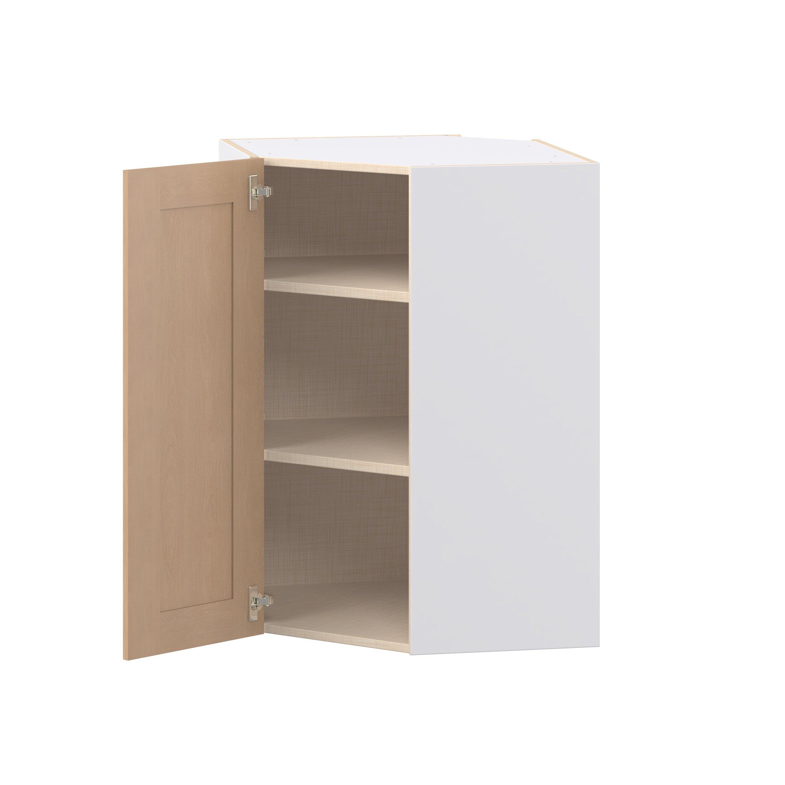 Sugarhill 24 in. Stained Sugar Cookie Wall Angle Corner Cabinet