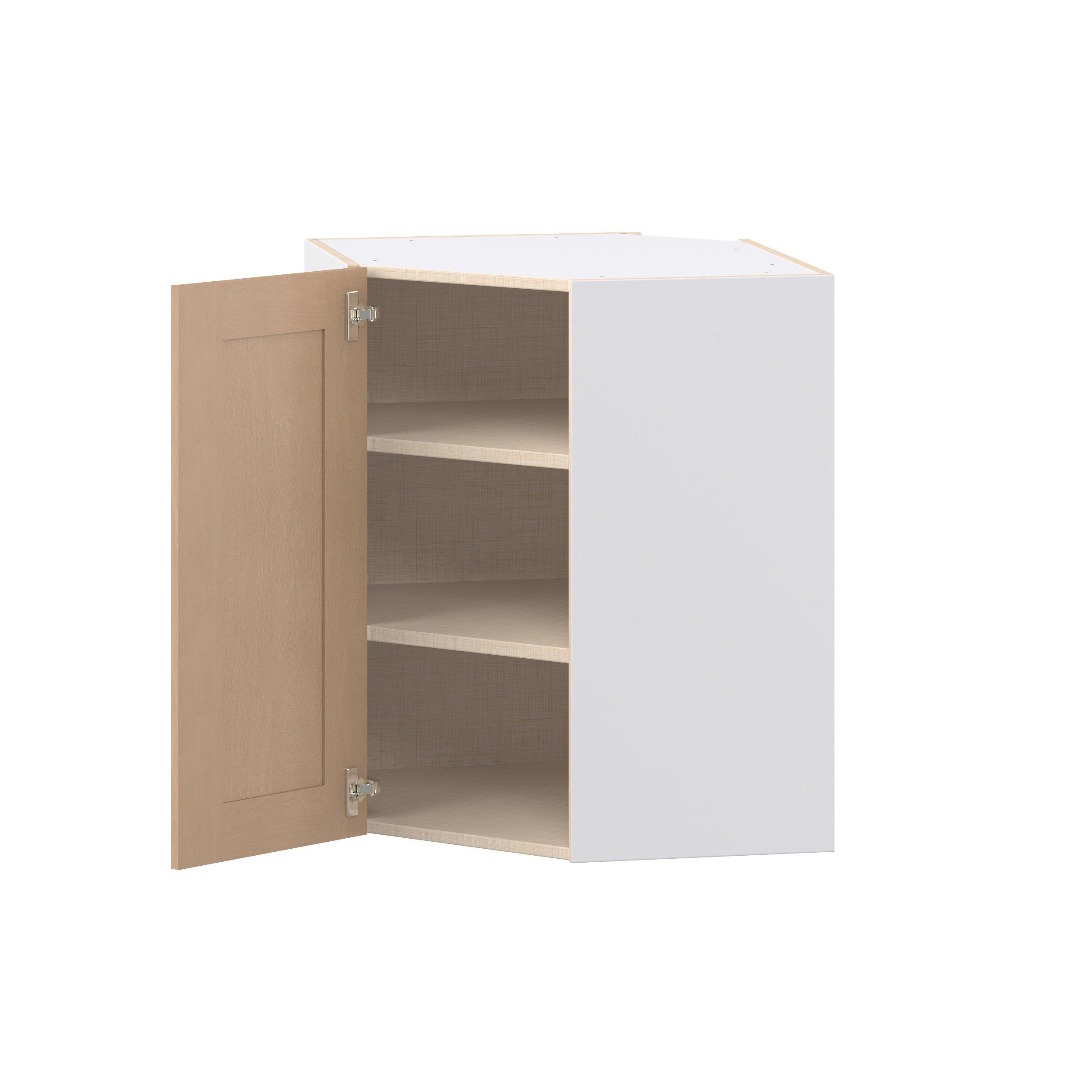 Sugarhill 24 in. Stained Sugar Cookie Wall Angle Corner Cabinet