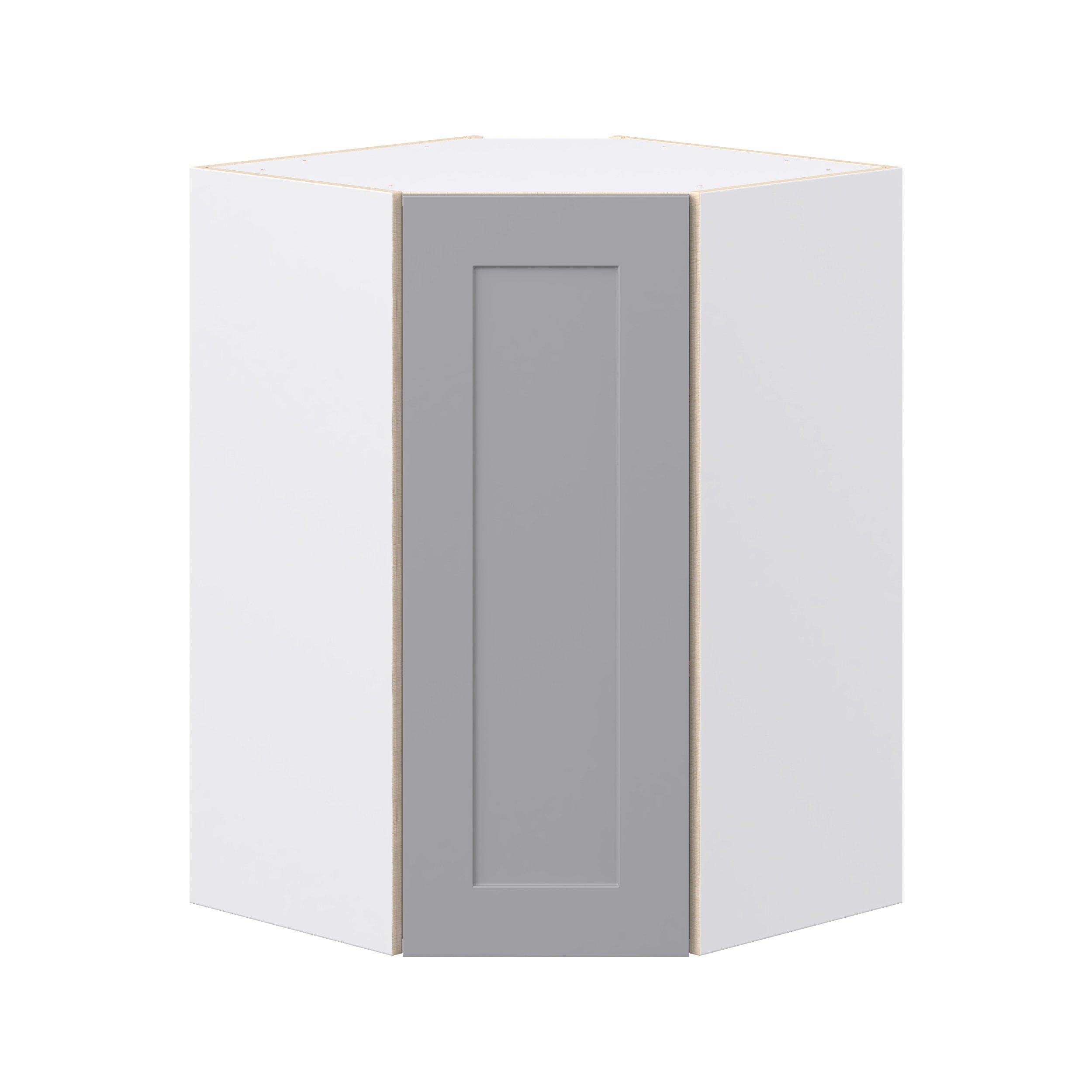 Candler 24 in. Painted Slate Gray Wall Angle Corner Cabinet