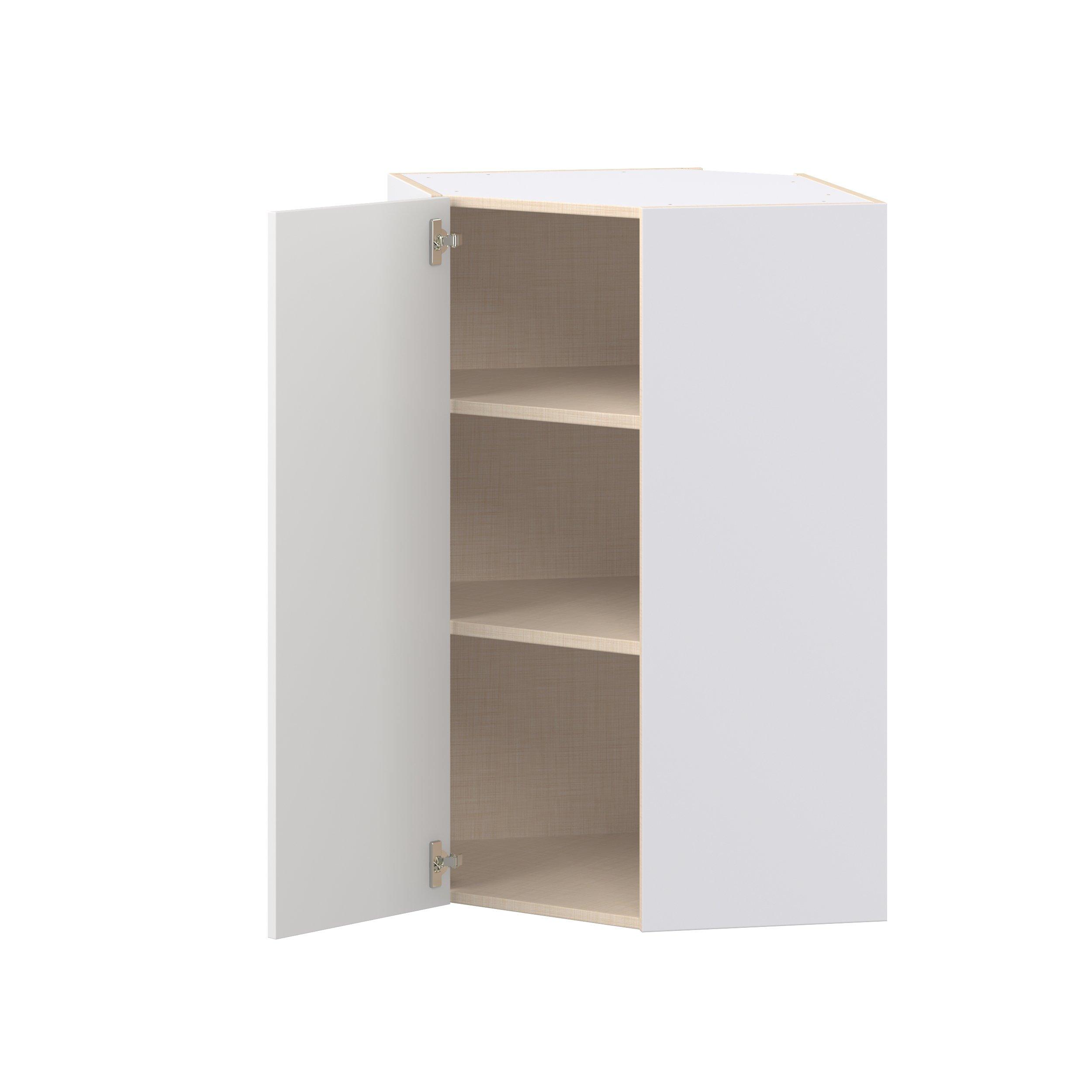Candler 24 in. Painted Warm White Wall Angle Corner Cabinet