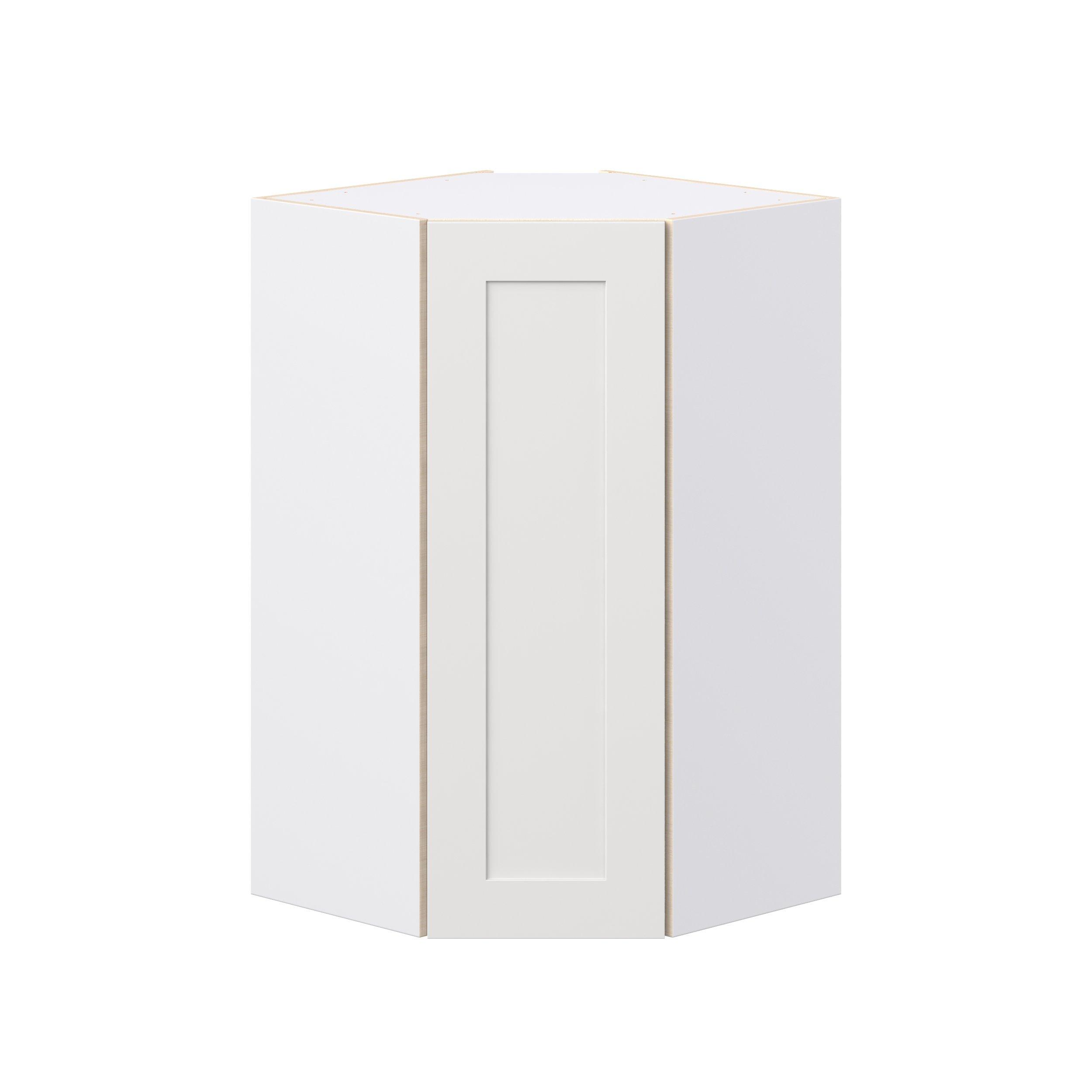 Candler 24 in. Painted Warm White Wall Angle Corner Cabinet