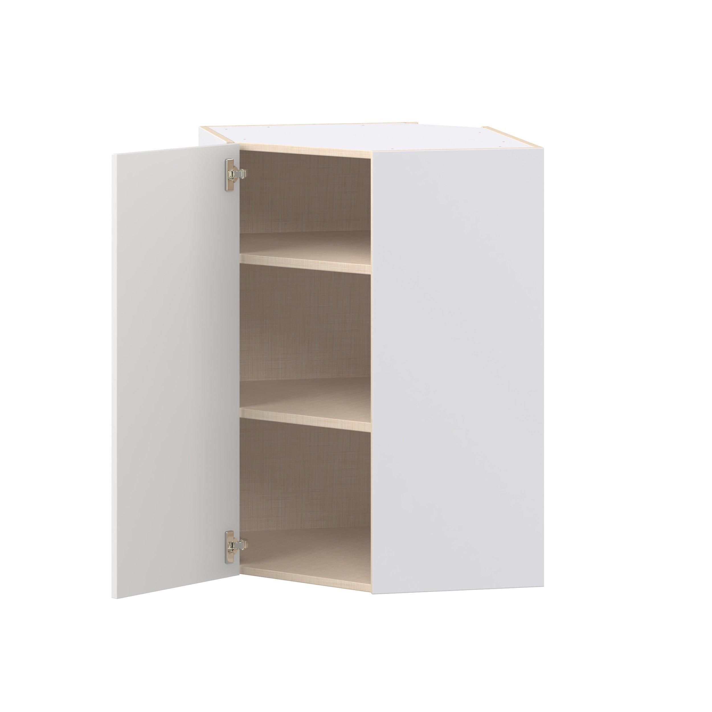 Candler 24 in. Painted Warm White Wall Angle Corner Cabinet