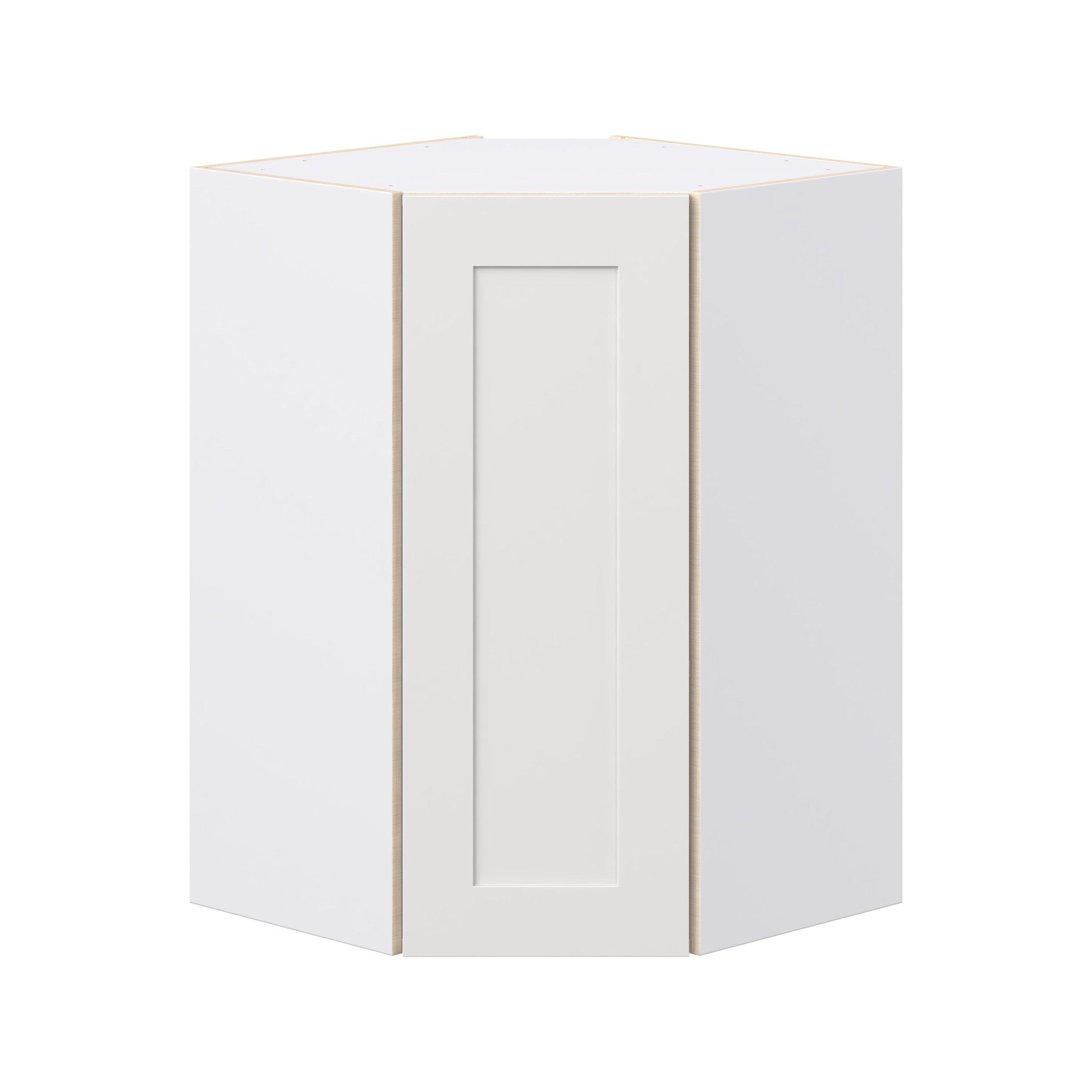 Candler 24 in. Painted Warm White Wall Angle Corner Cabinet