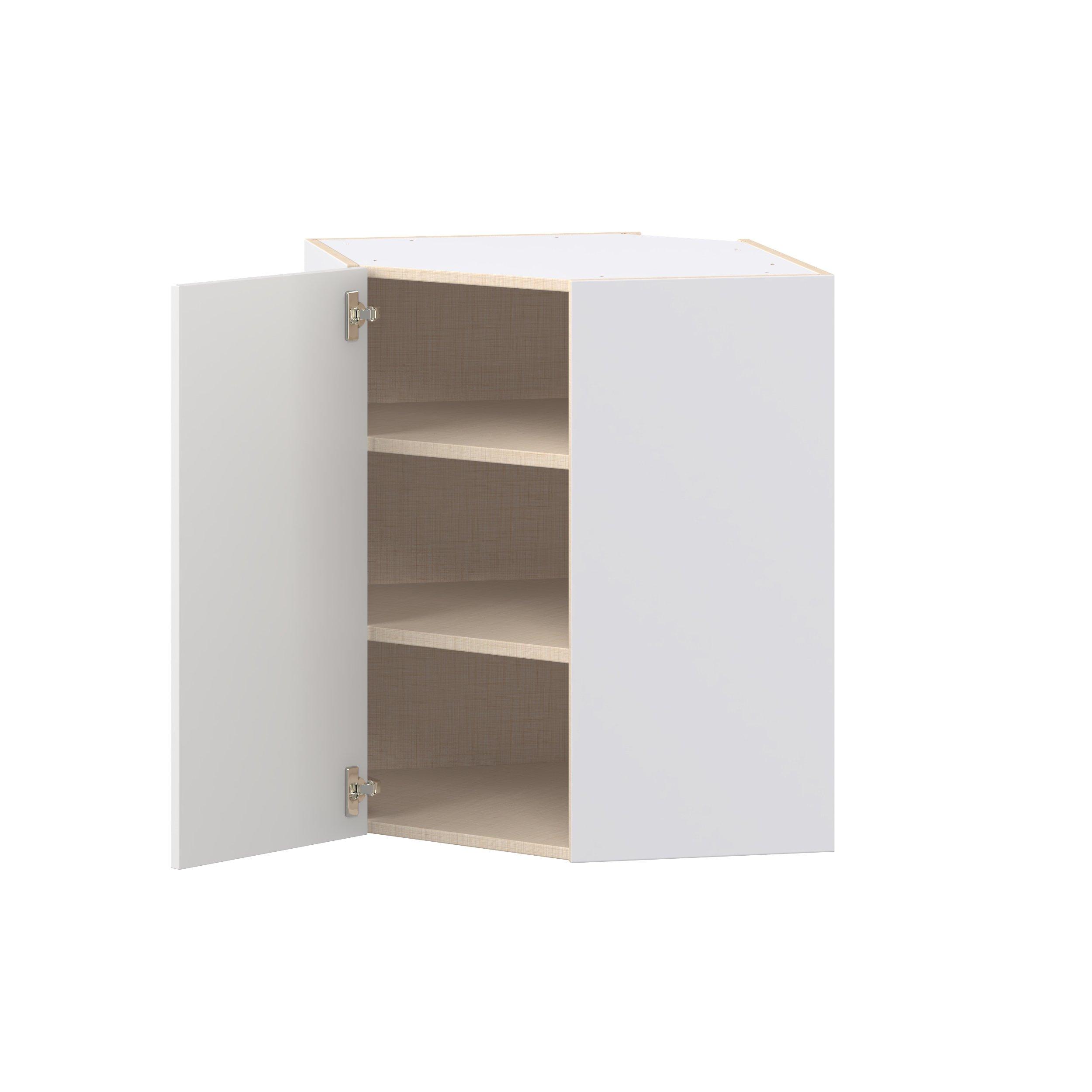 Candler 24 in. Painted Warm White Wall Angle Corner Cabinet