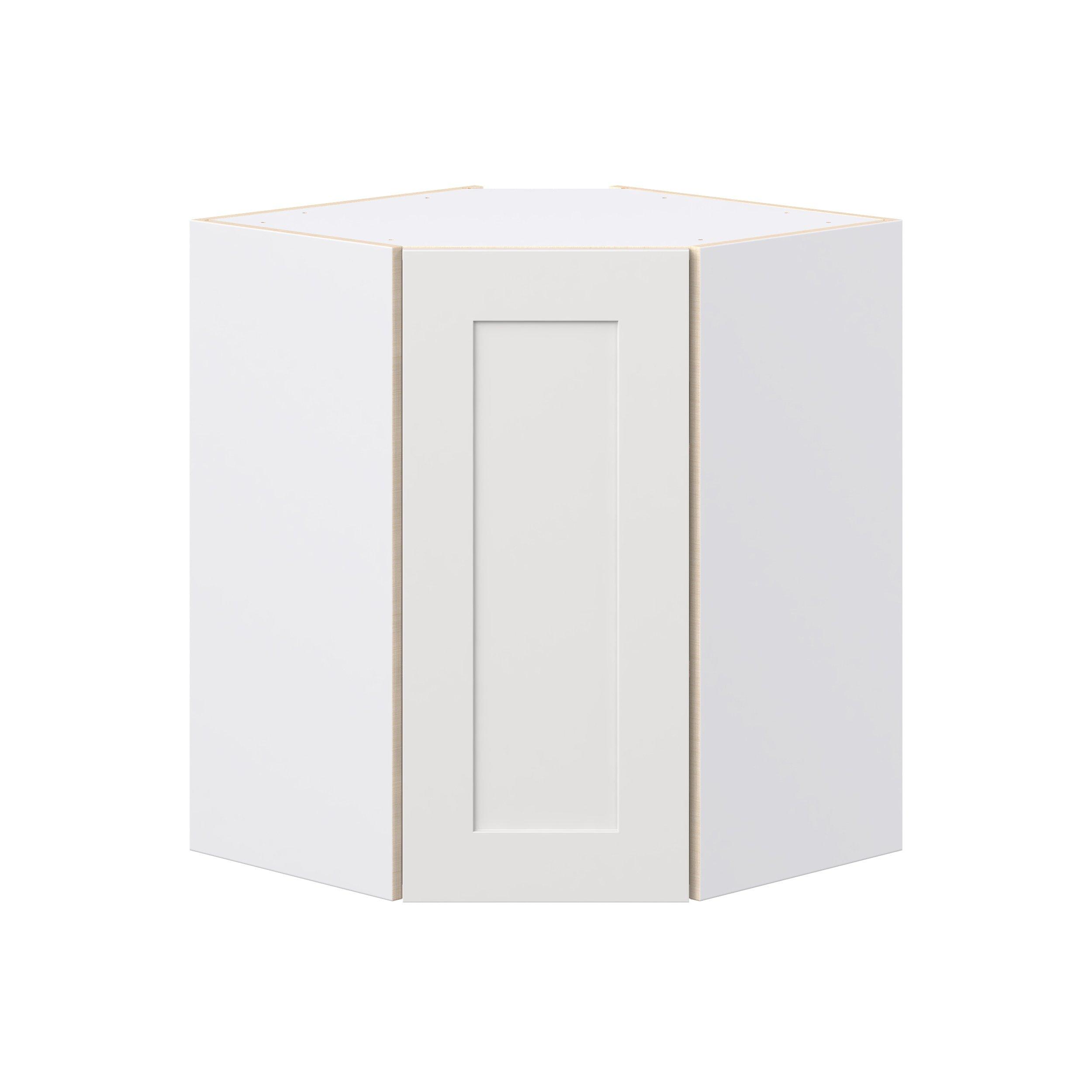 Candler 24 in. Painted Warm White Wall Angle Corner Cabinet