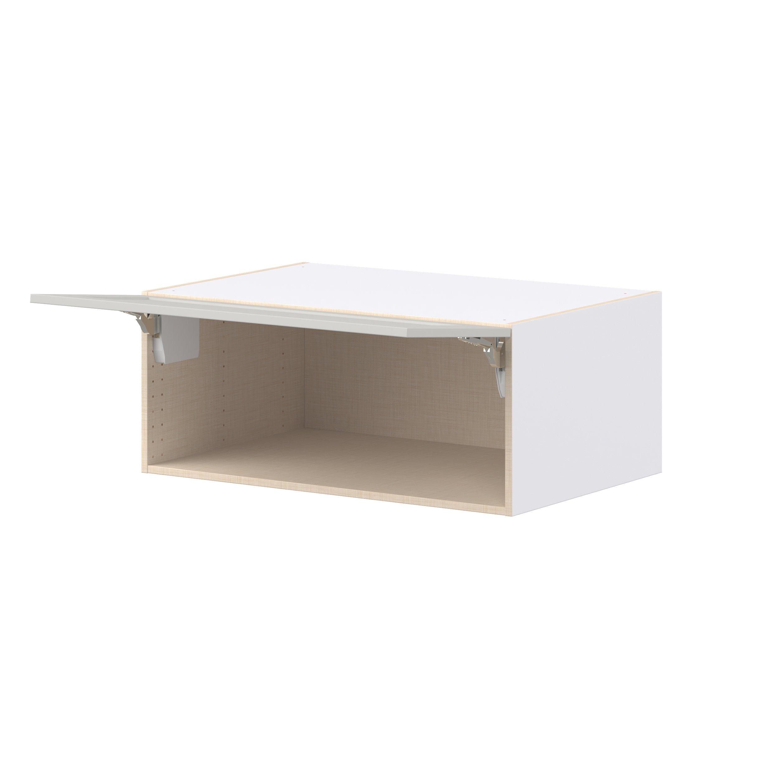Lenox 36 in. Painted Light Gray Lift Up Wall Cabinet