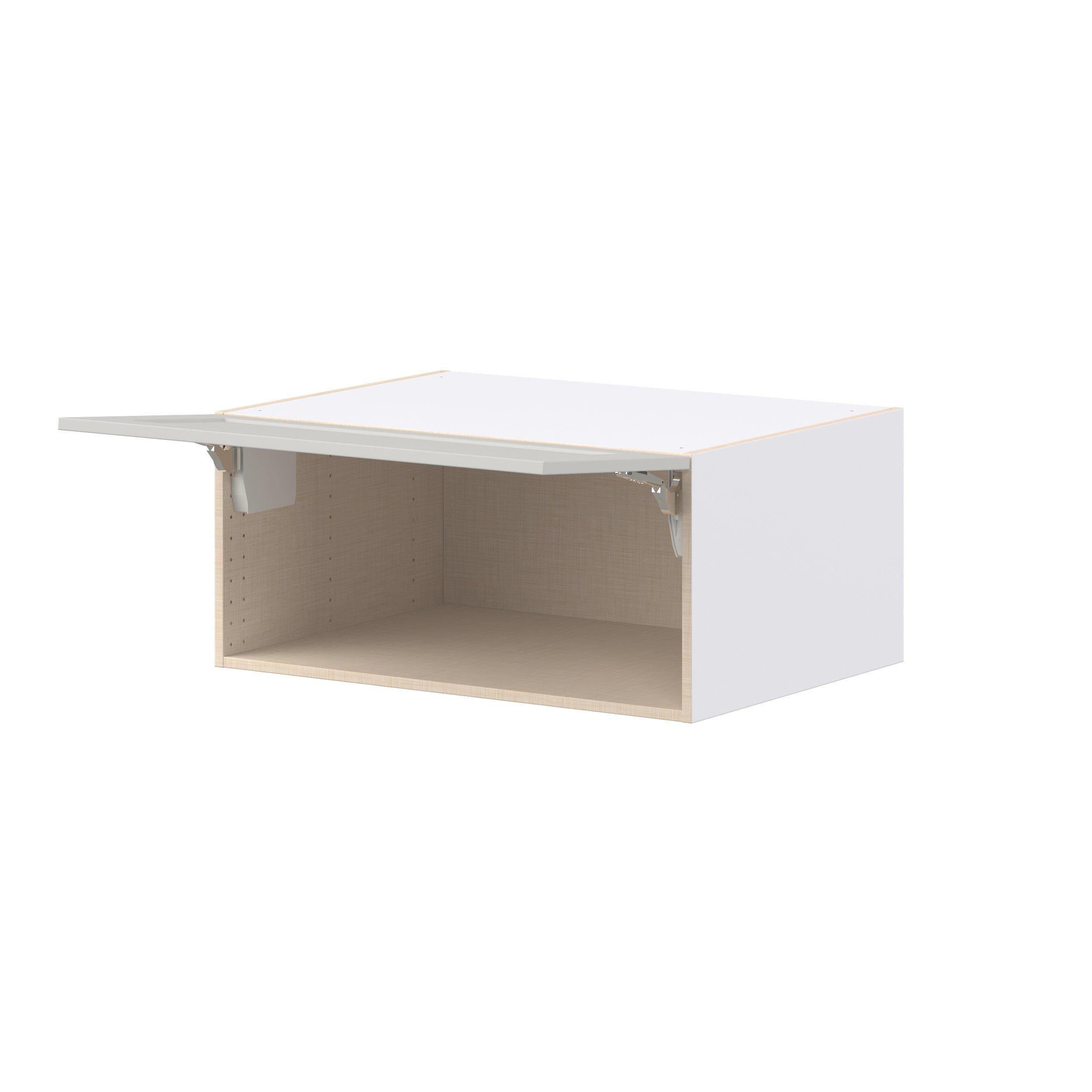 Lenox 33 in. Painted Light Gray Lift Up Wall Cabinet