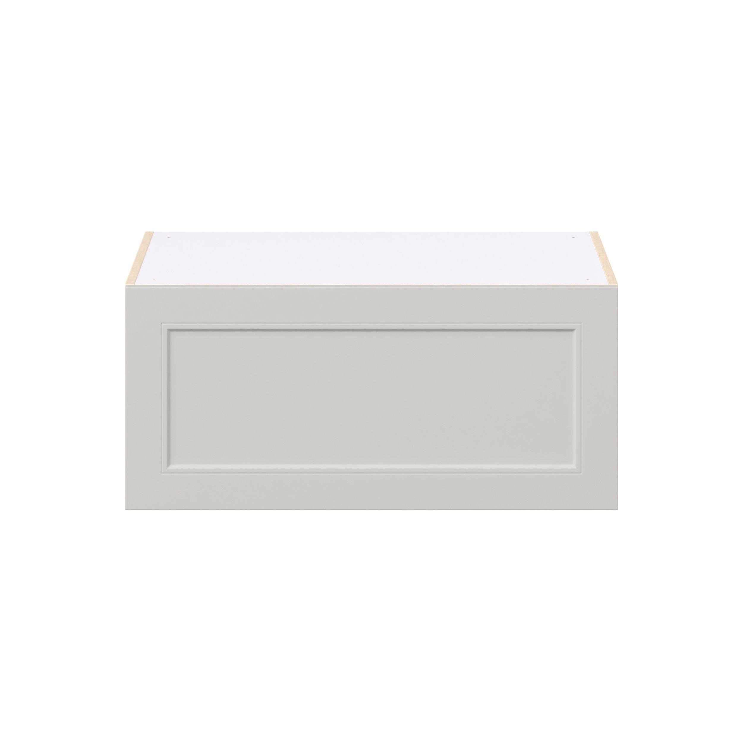 Lenox 33 in. Painted Light Gray Lift Up Wall Cabinet