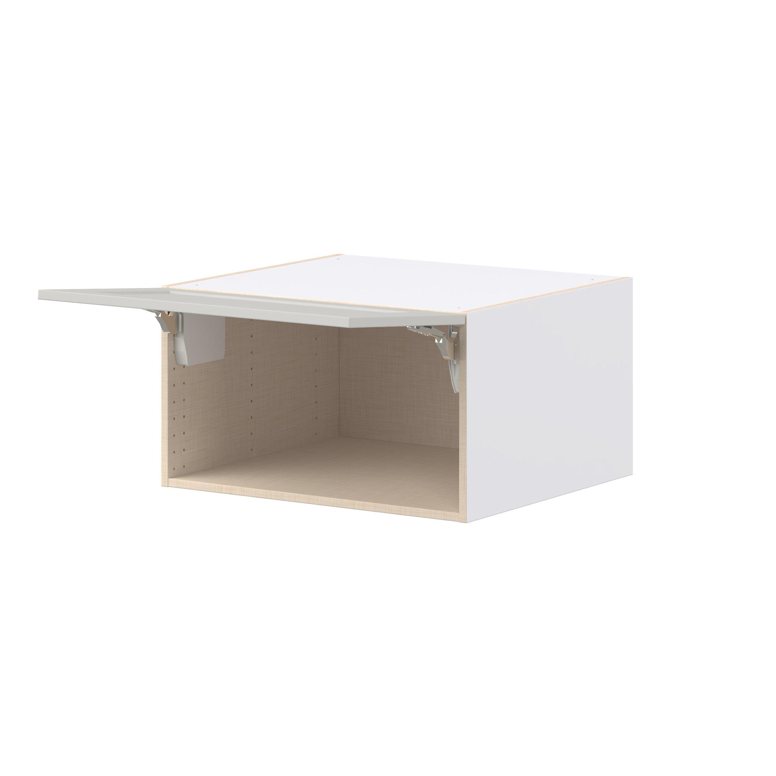 Lenox 27 in. Painted Light Gray Lift Up Wall Cabinet