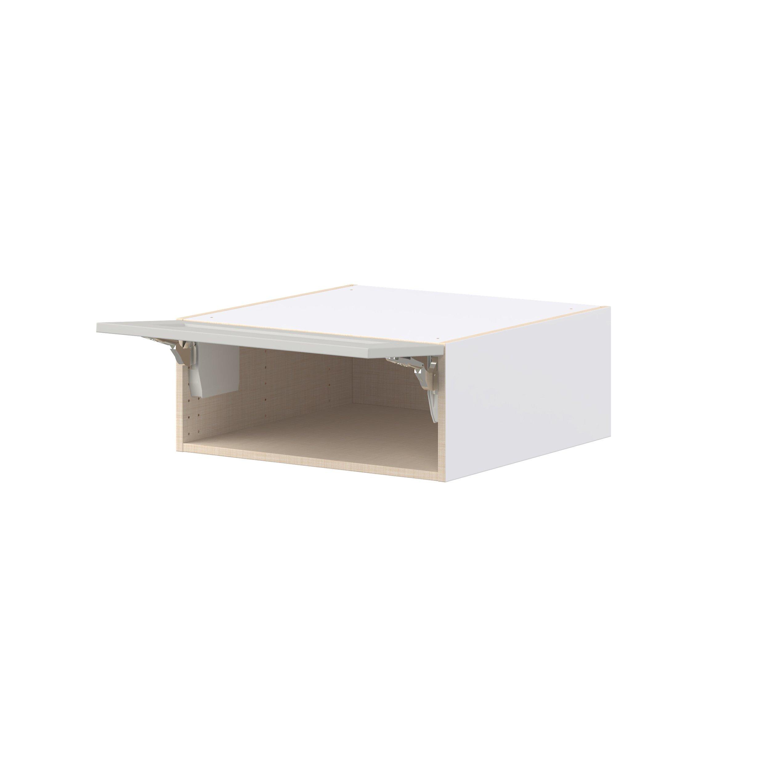 Lenox 24 in. Painted Light Gray Lift Up Wall Cabinet