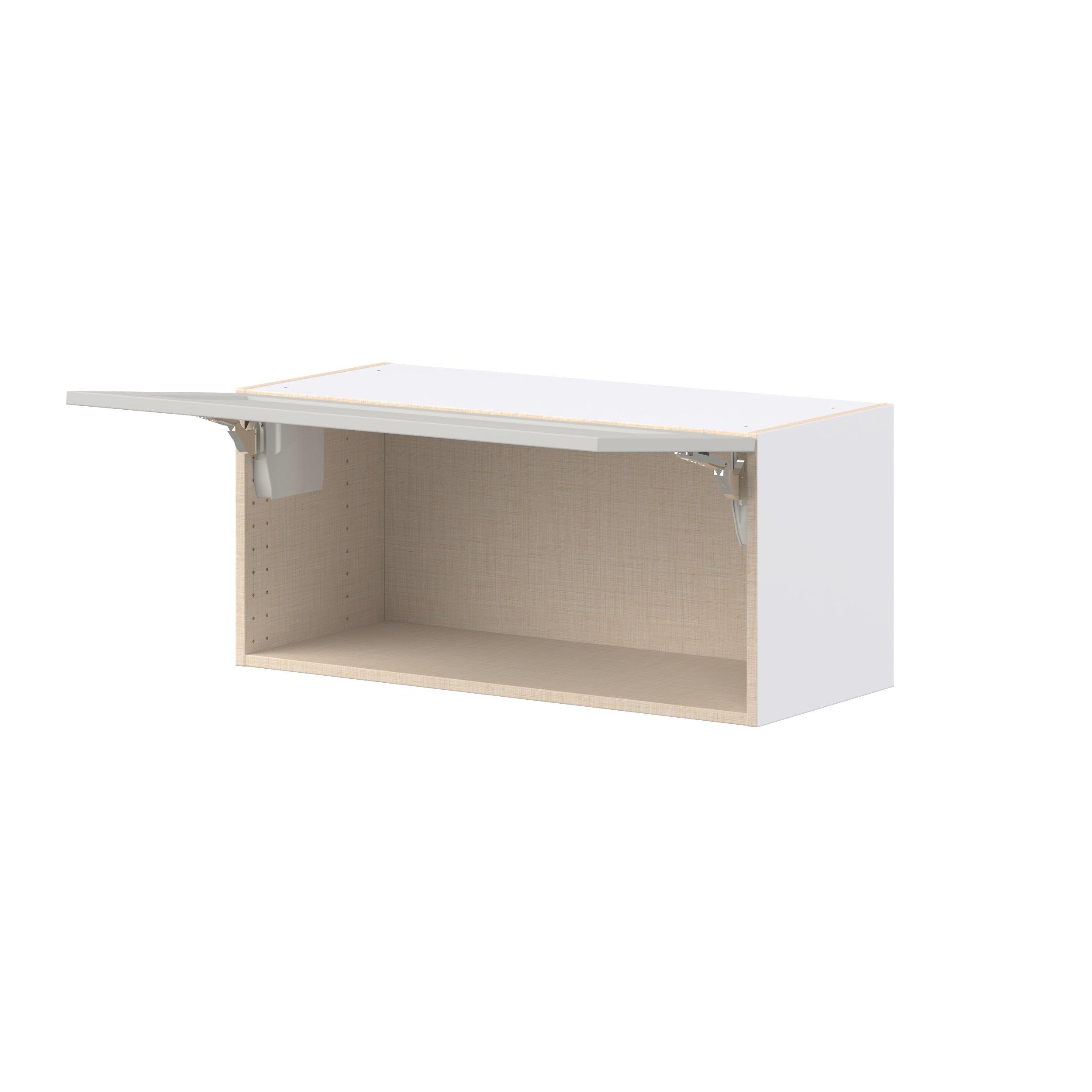 Lenox 33 in. Painted Light Gray Lift Up Wall Cabinet