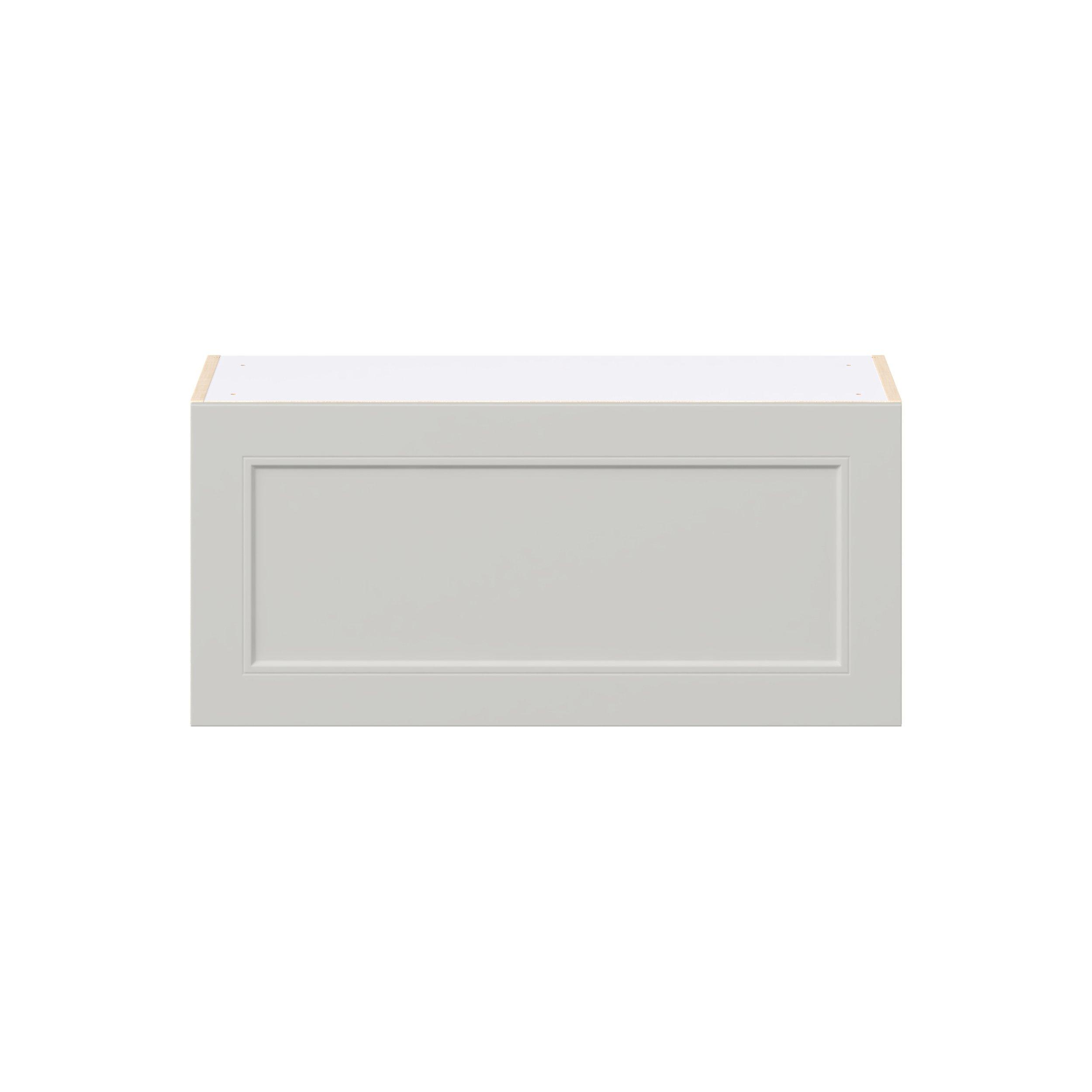 Lenox 33 in. Painted Light Gray Lift Up Wall Cabinet