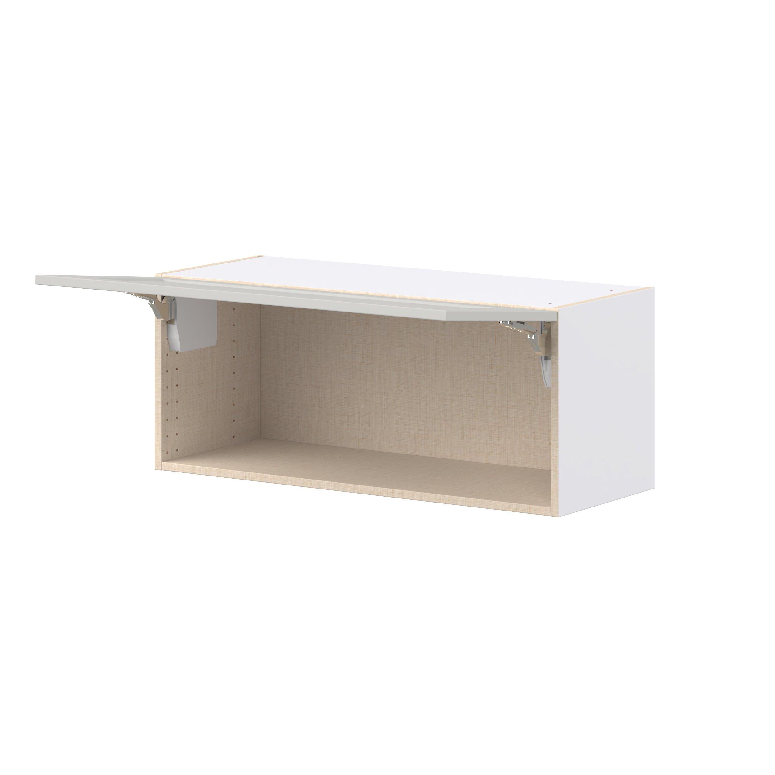 Lenox 36 in. Painted Light Gray Lift Up Wall Cabinet