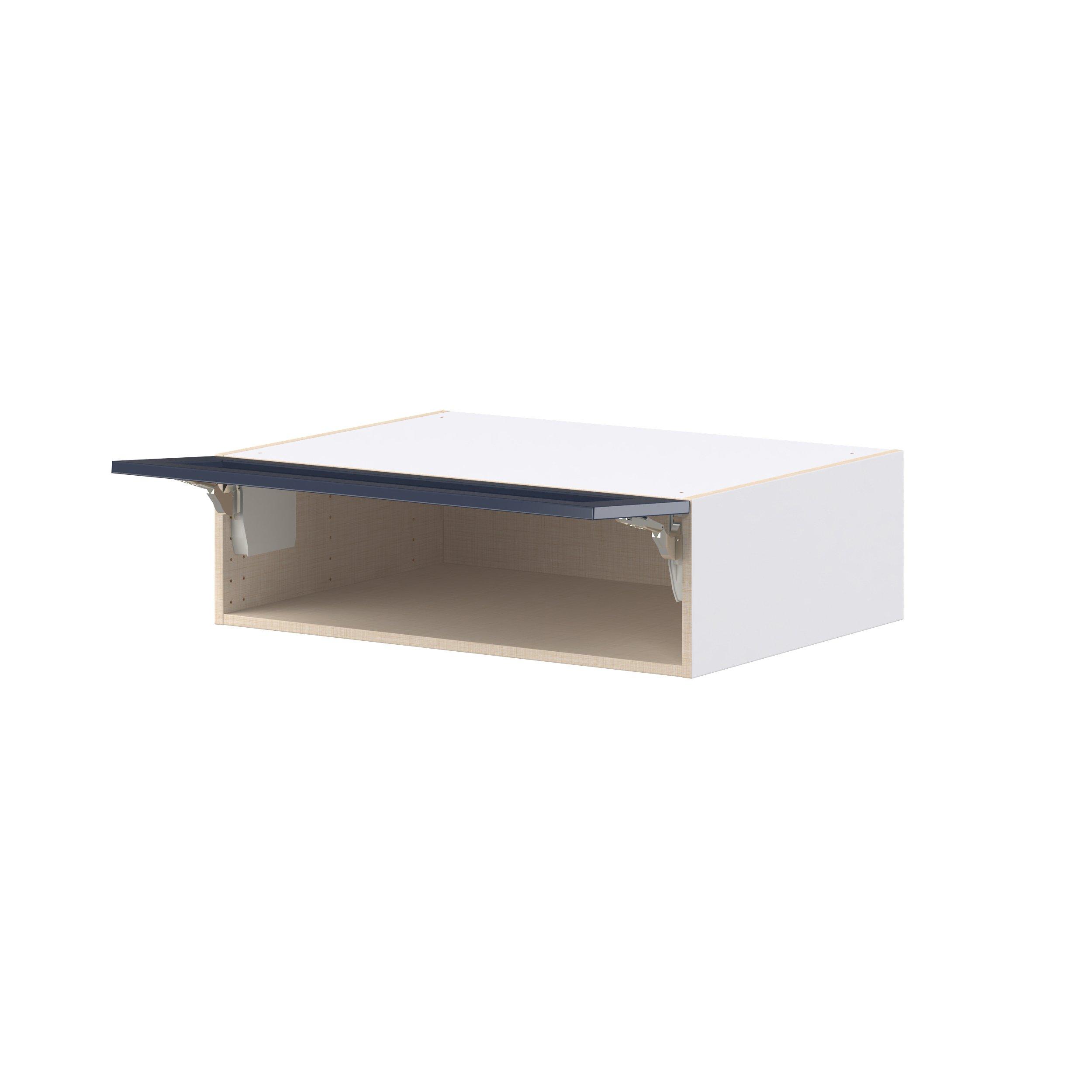 Peachtree 33 in. Painted Midnight Blue Lift Up Wall Cabinet