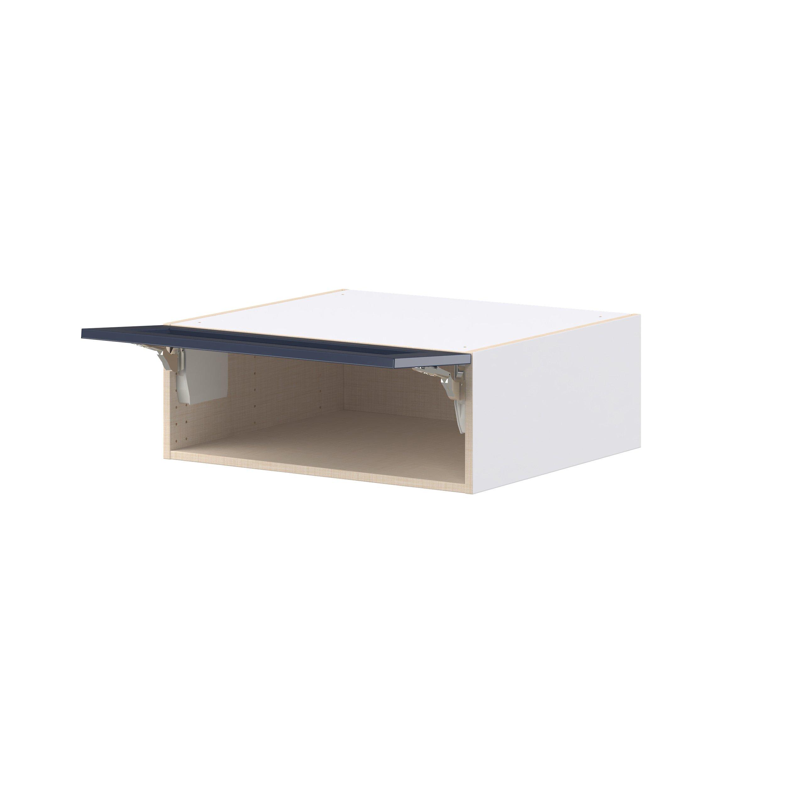 Peachtree 27 in. Painted Midnight Blue Lift Up Wall Cabinet