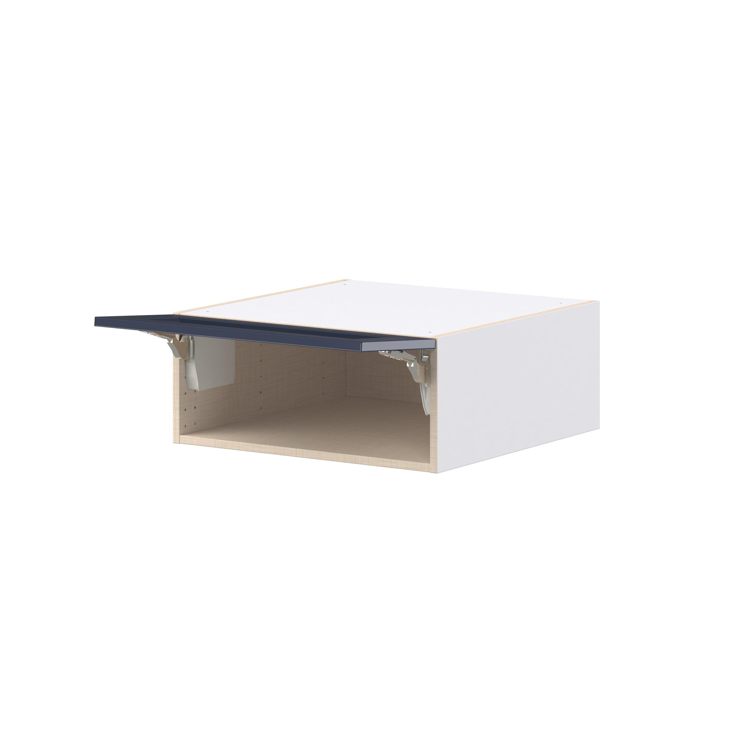 Peachtree 24 in. Painted Midnight Blue Lift Up Wall Cabinet