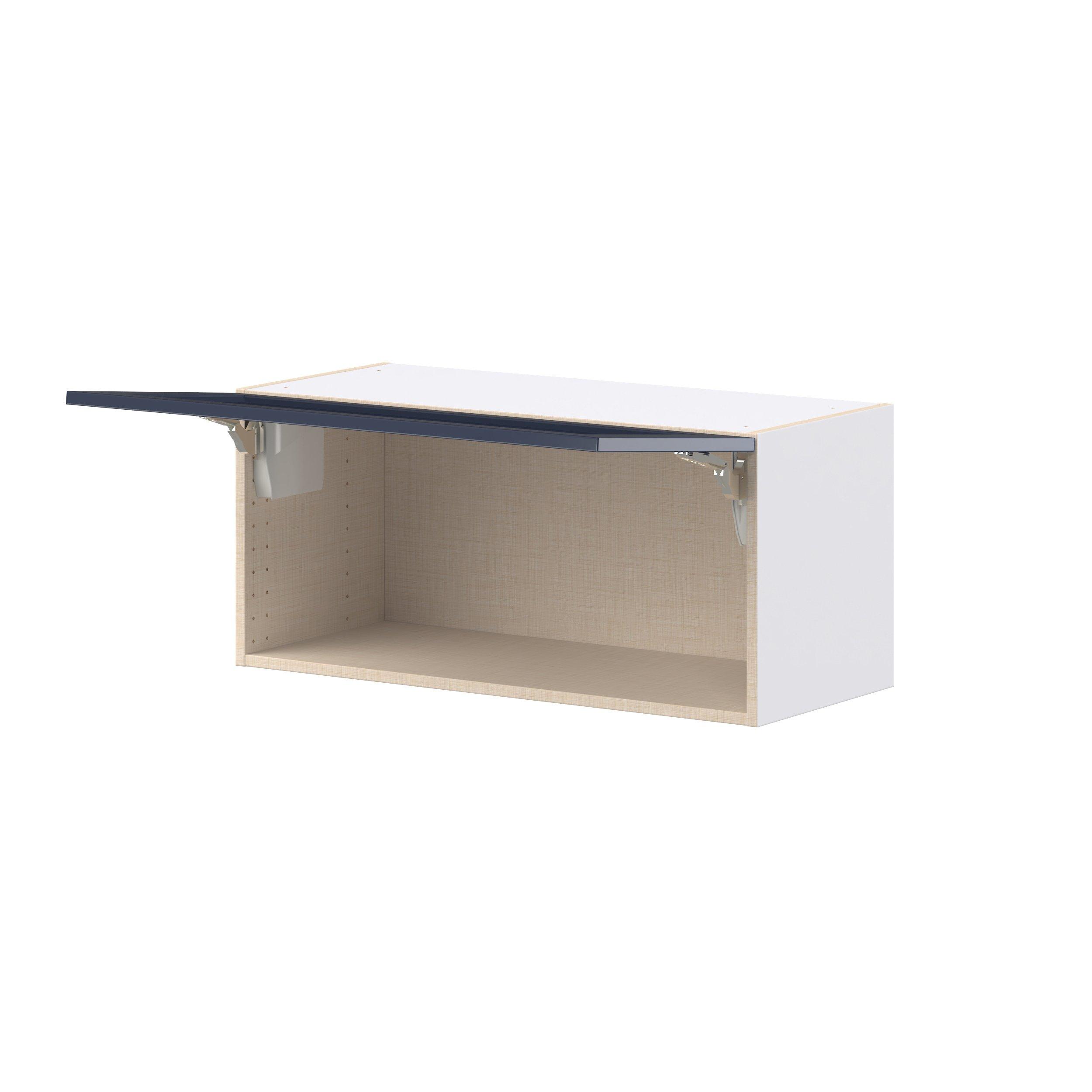 Peachtree 33 in. Painted Midnight Blue Lift Up Wall Cabinet
