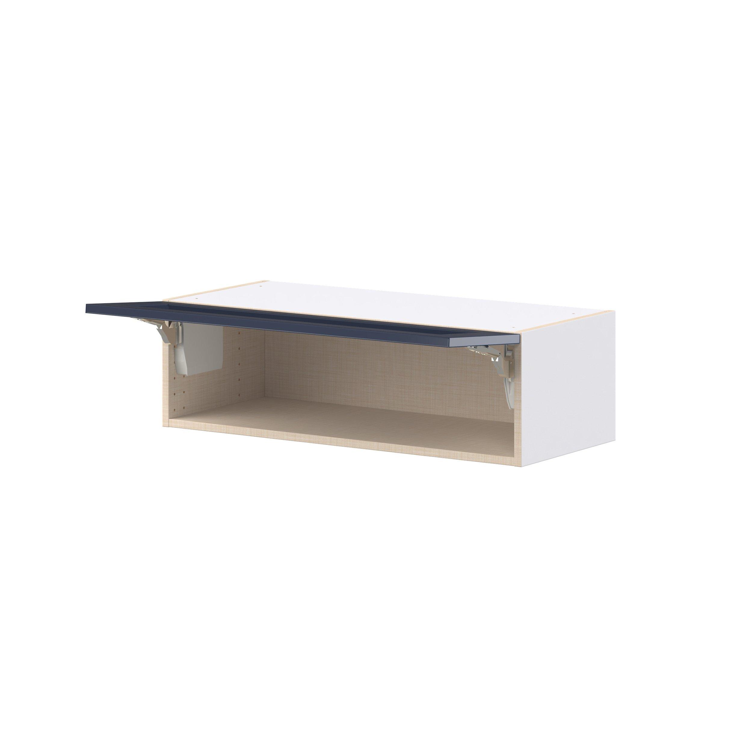 Peachtree 33 in. Painted Midnight Blue Lift Up Wall Cabinet