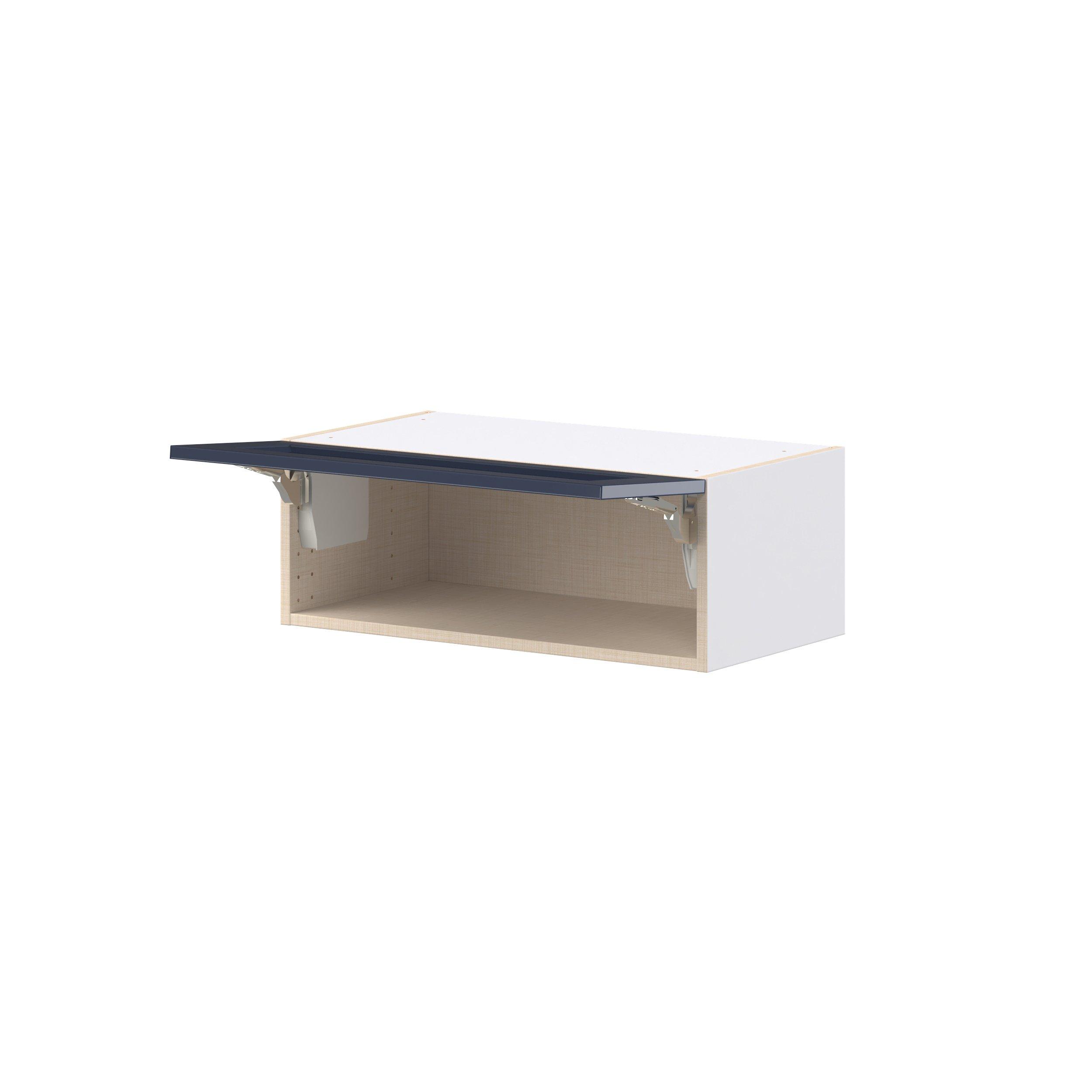 Peachtree 27 in. Painted Midnight Blue Lift Up Wall Cabinet
