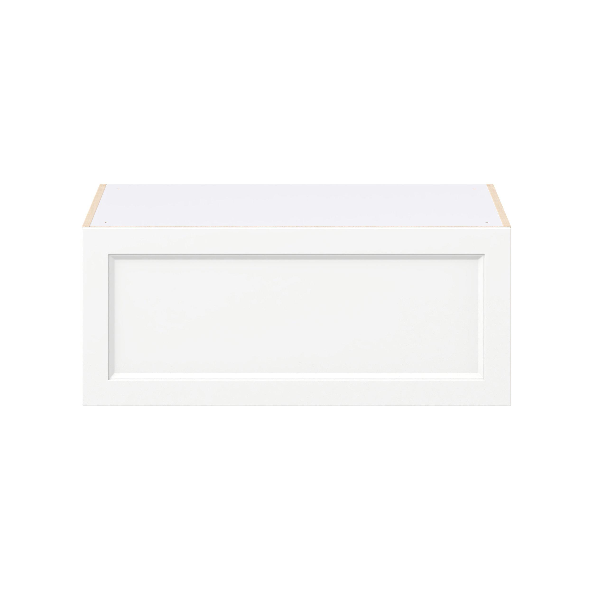 Peachtree 36 in. Painted Bright White Lift Up Wall Cabinet