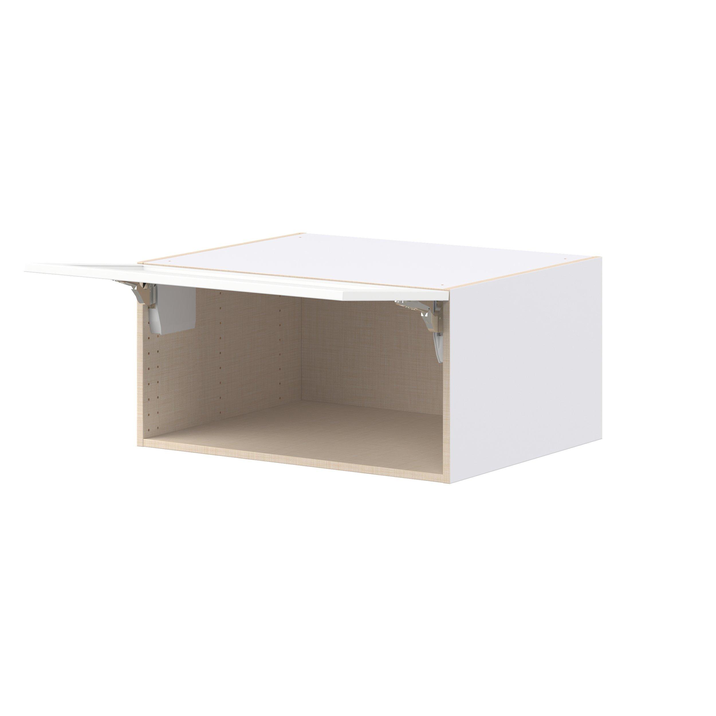 Peachtree 30 in. Painted Bright White Lift Up Wall Cabinet