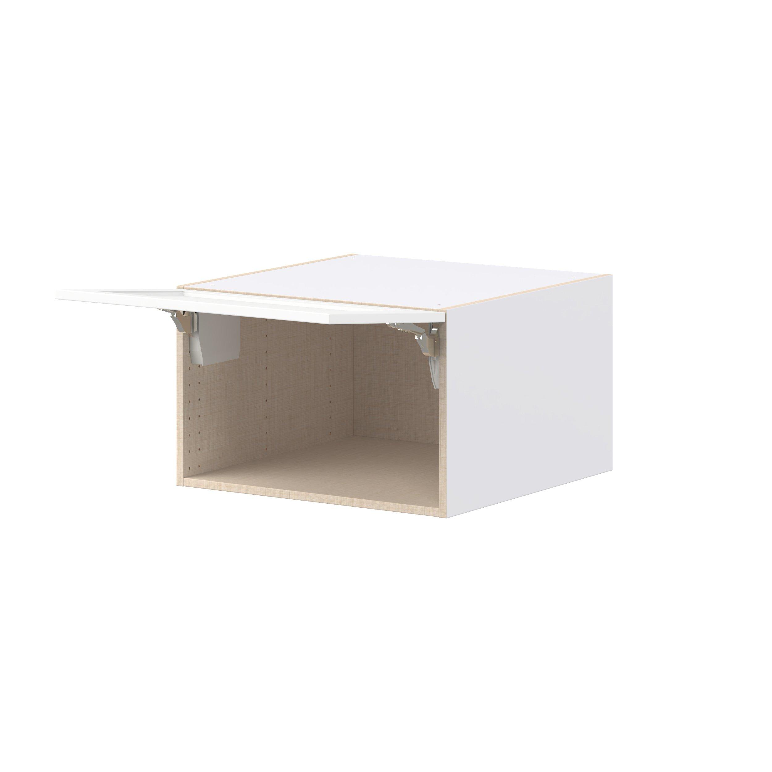 Peachtree 24 in. Painted Bright White Lift Up Wall Cabinet