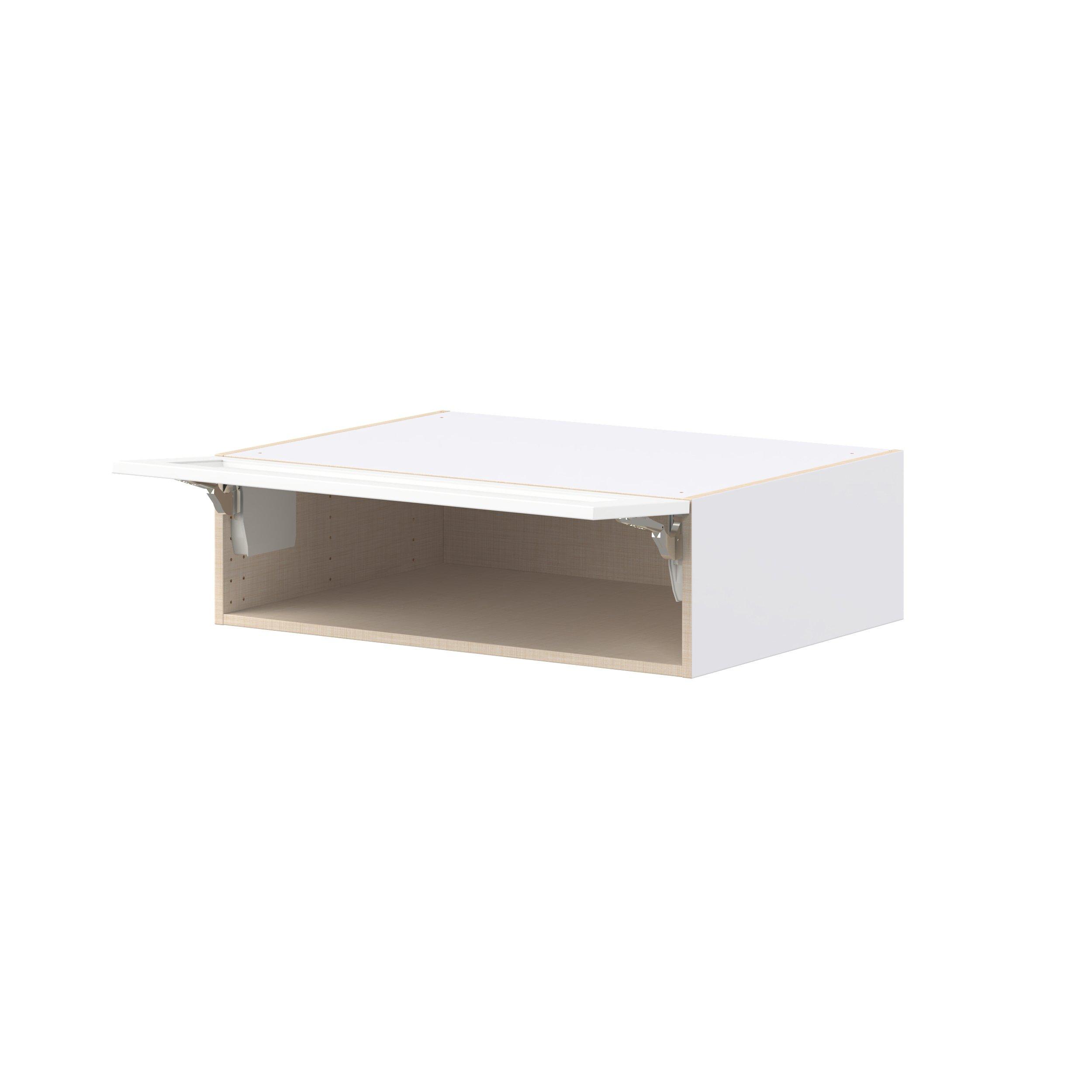Peachtree 33 in. Painted Bright White Lift Up Wall Cabinet