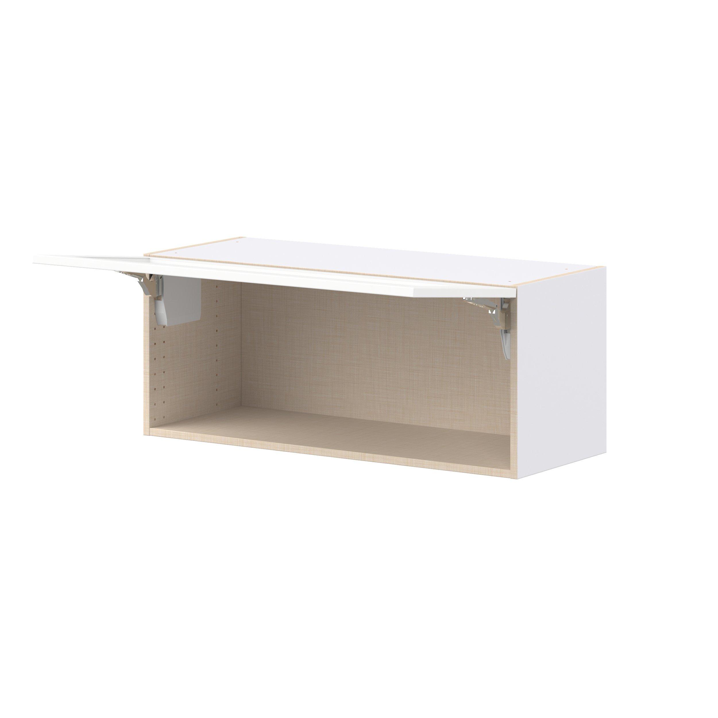 Peachtree 36 in. Painted Bright White Lift Up Wall Cabinet