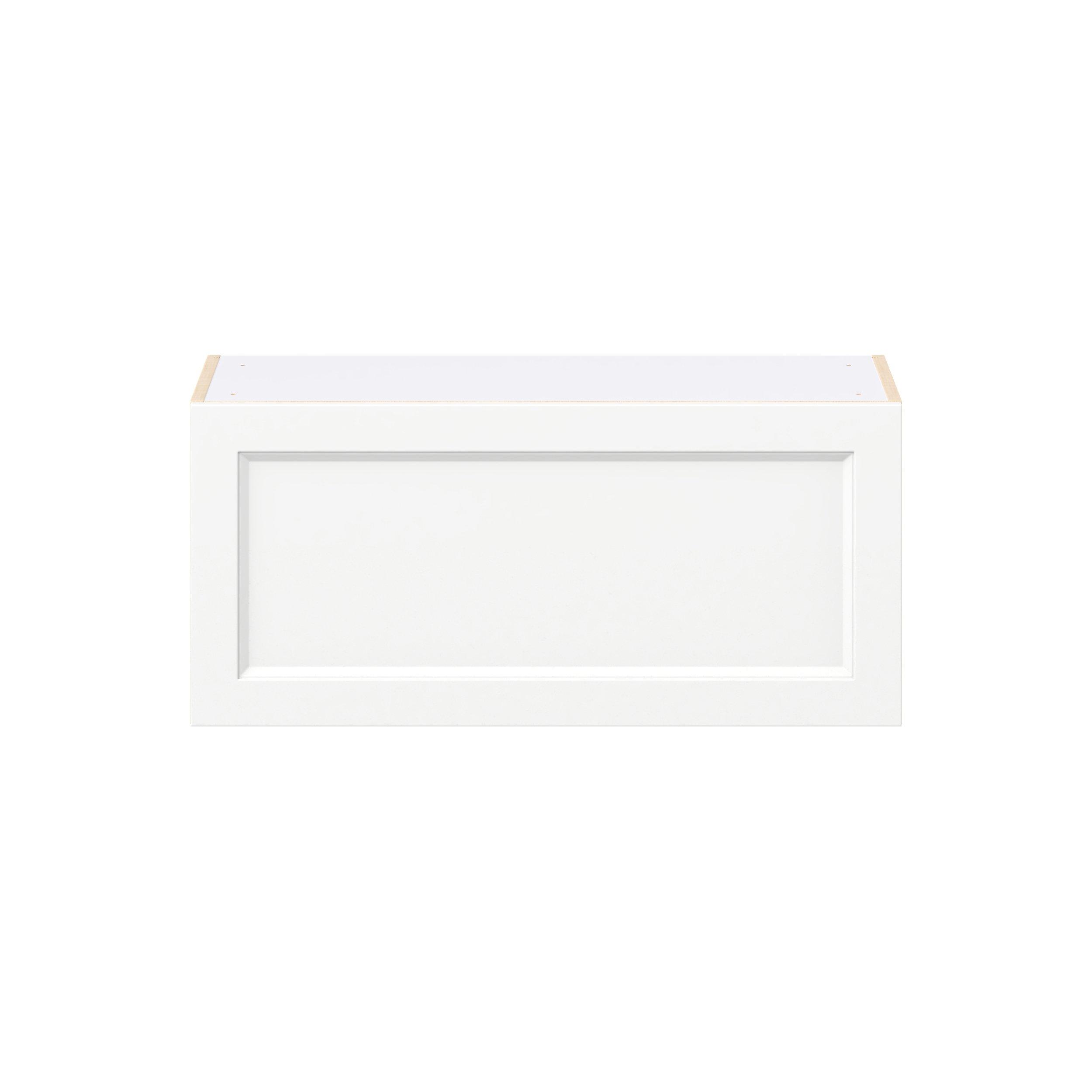 Peachtree 33 in. Painted Bright White Lift Up Wall Cabinet