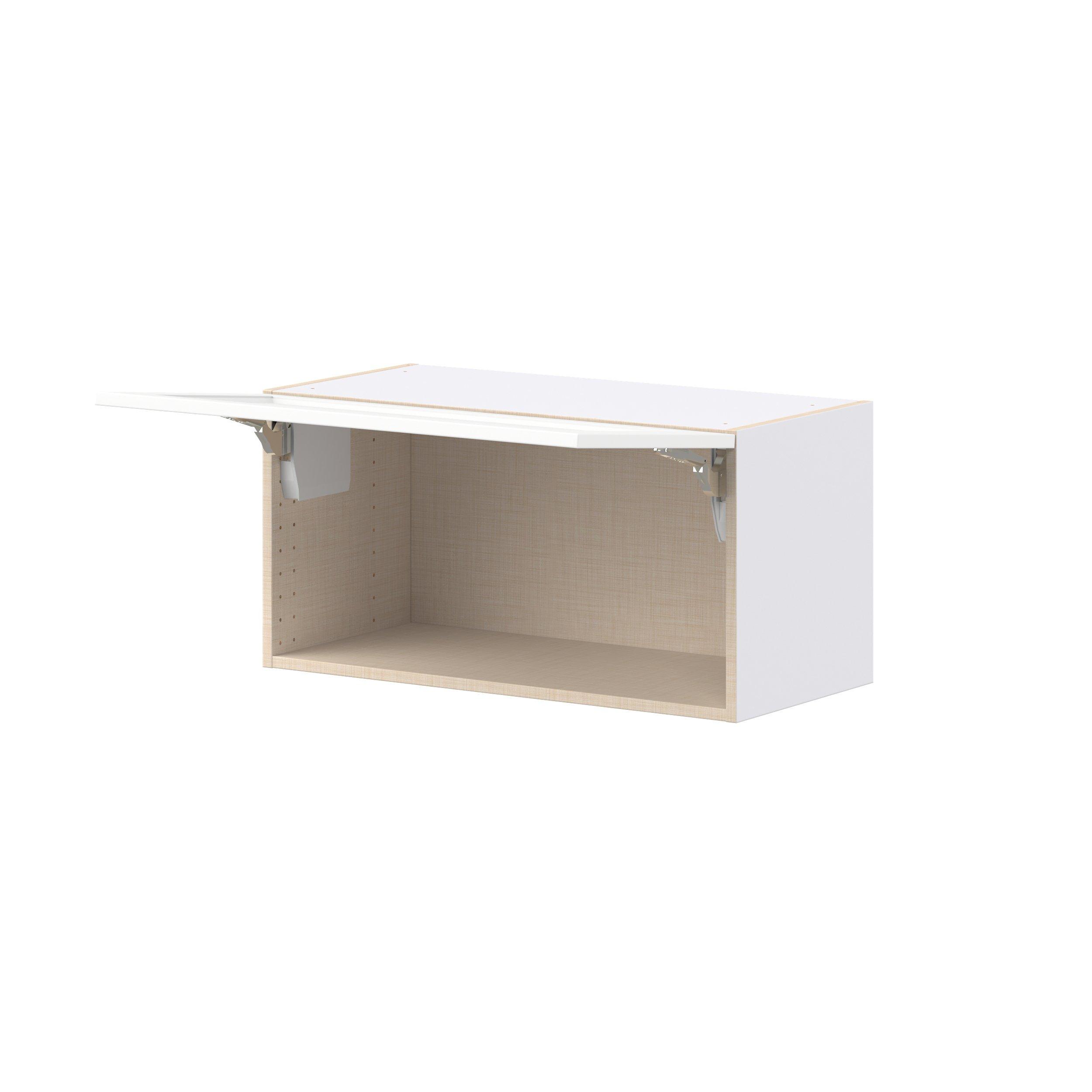 Peachtree 30 in. Painted Bright White Lift Up Wall Cabinet