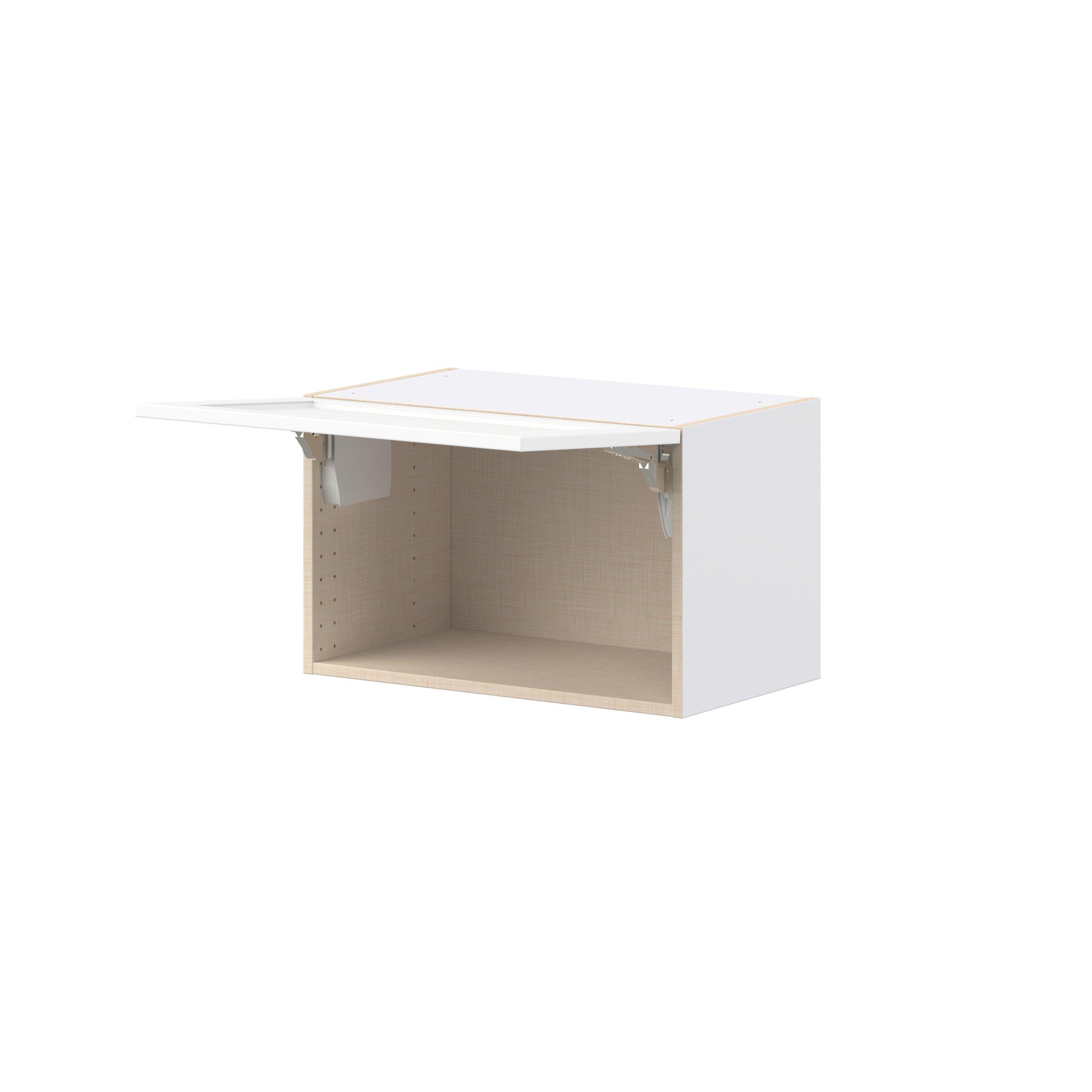 Peachtree 24 in. Painted Bright White Lift Up Wall Cabinet