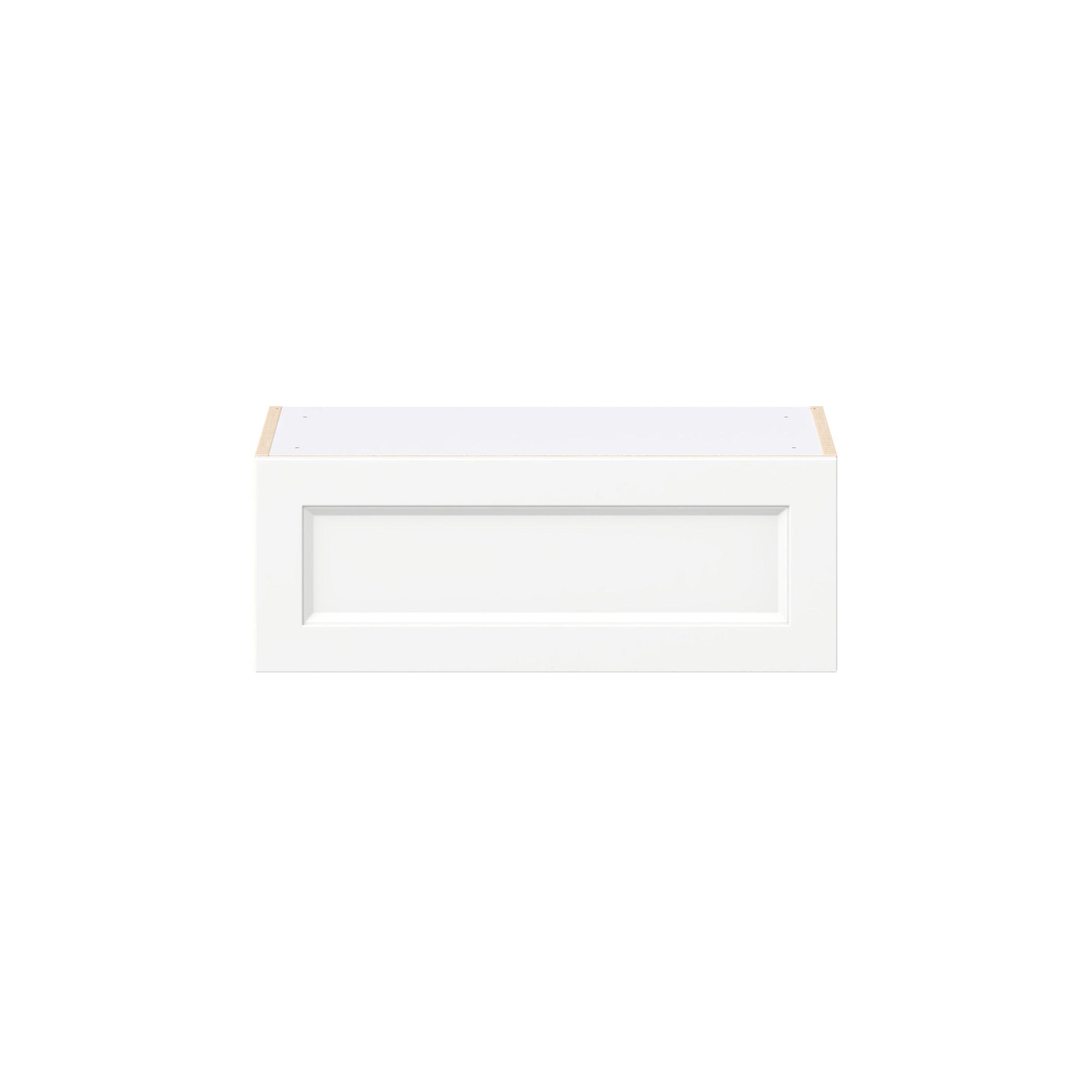 Peachtree 27 in. Painted Bright White Lift Up Wall Cabinet