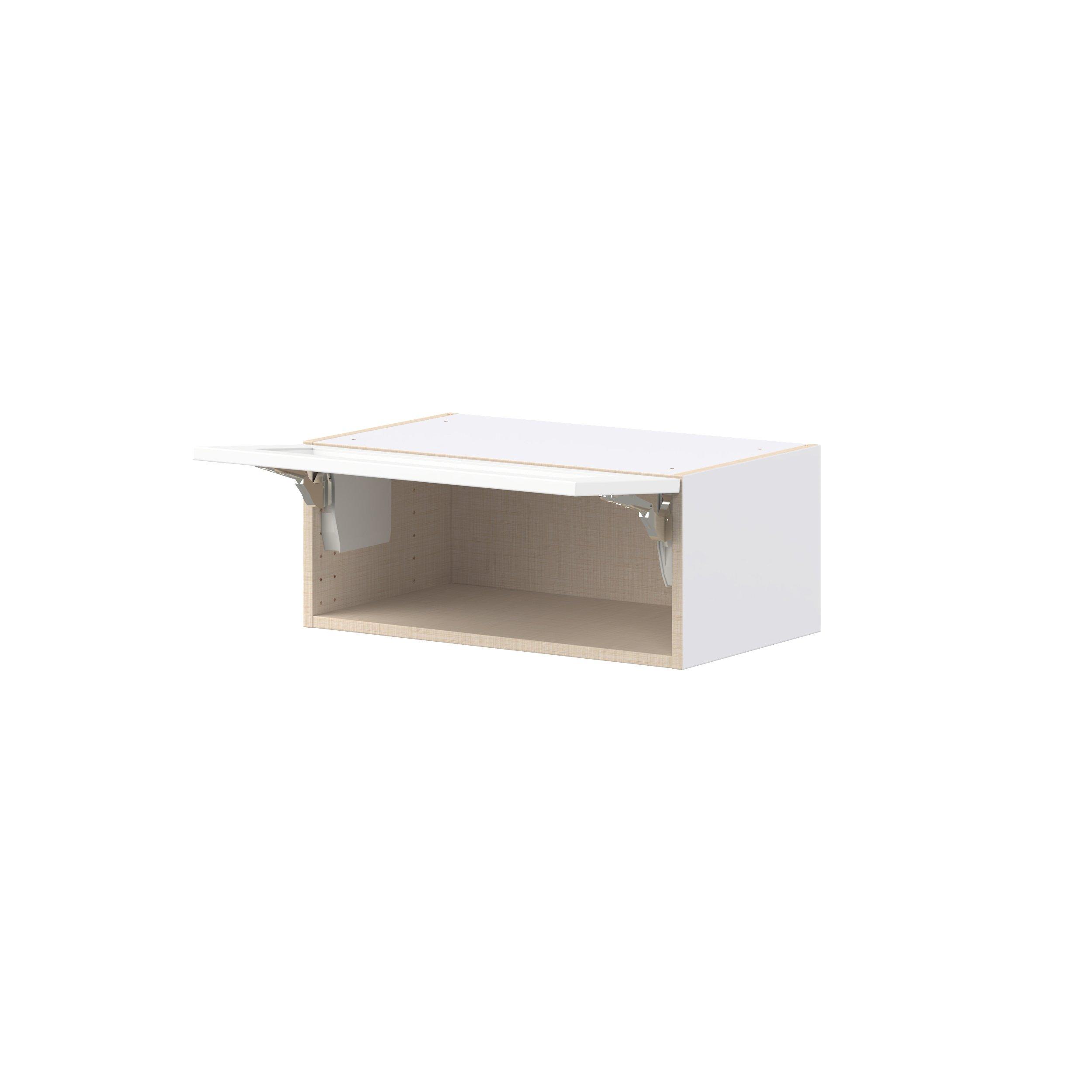 Peachtree 24 in. Painted Bright White Lift Up Wall Cabinet