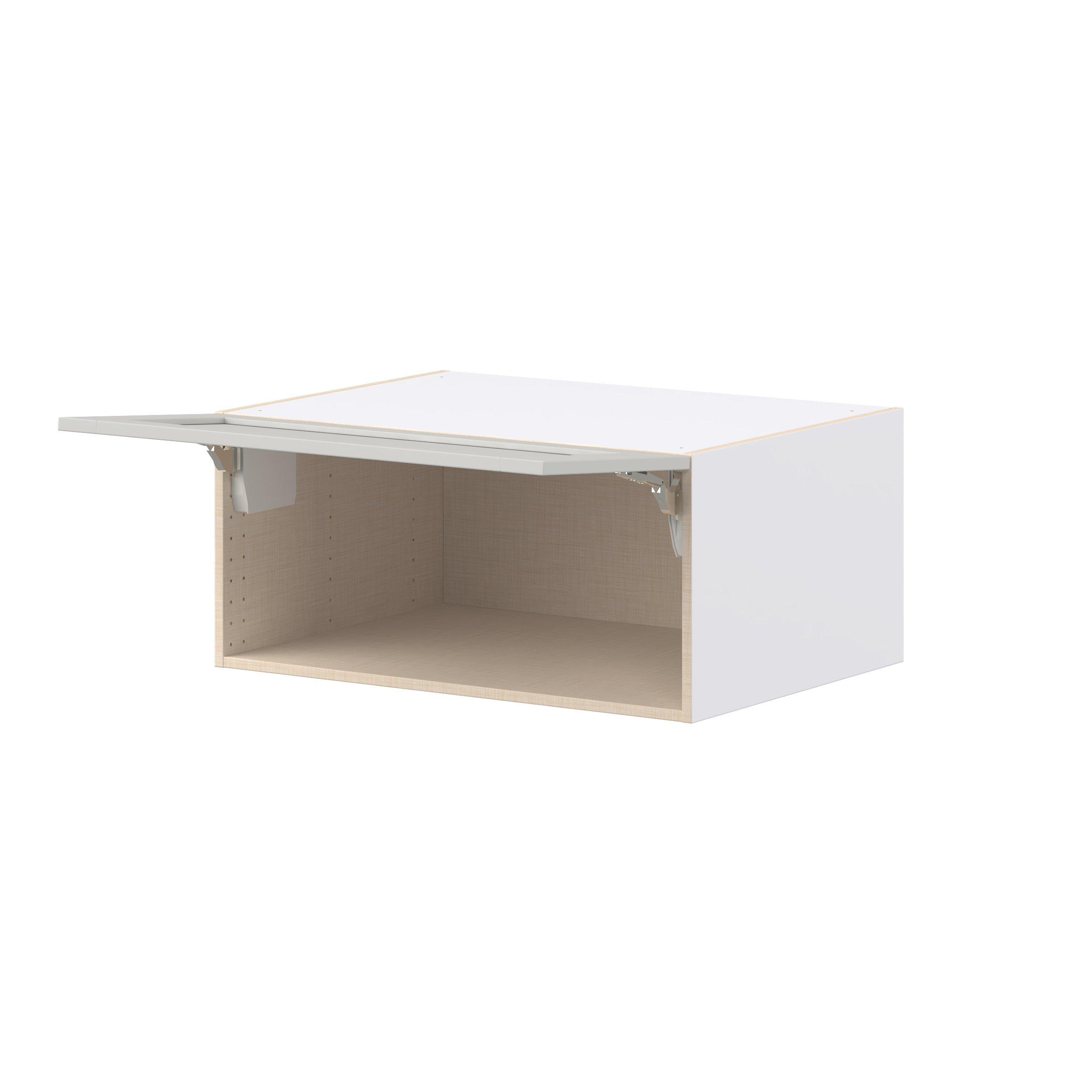Summerhill 33 in. Light Gray Lift Up Wall Cabinet