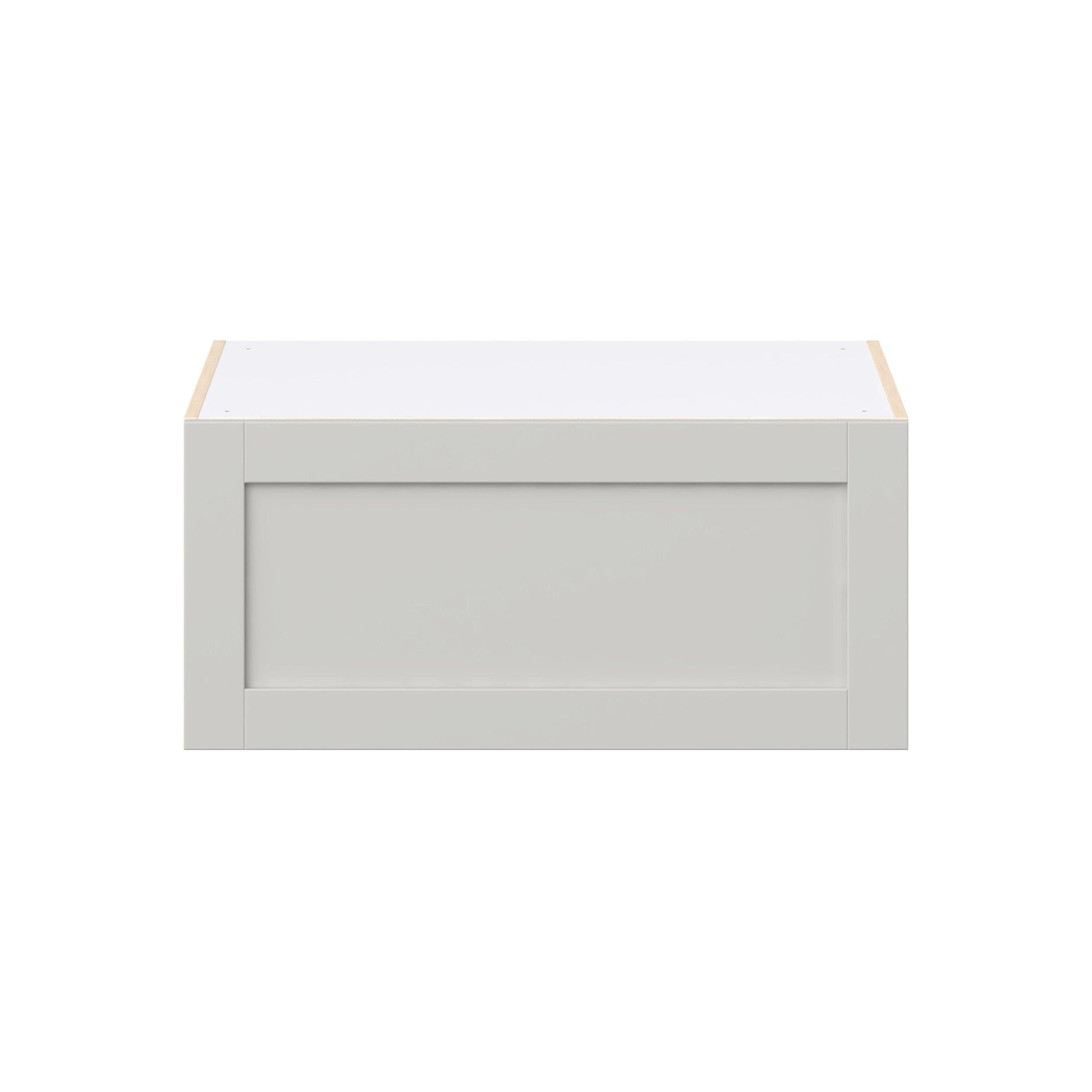 Summerhill 33 in. Light Gray Lift Up Wall Cabinet