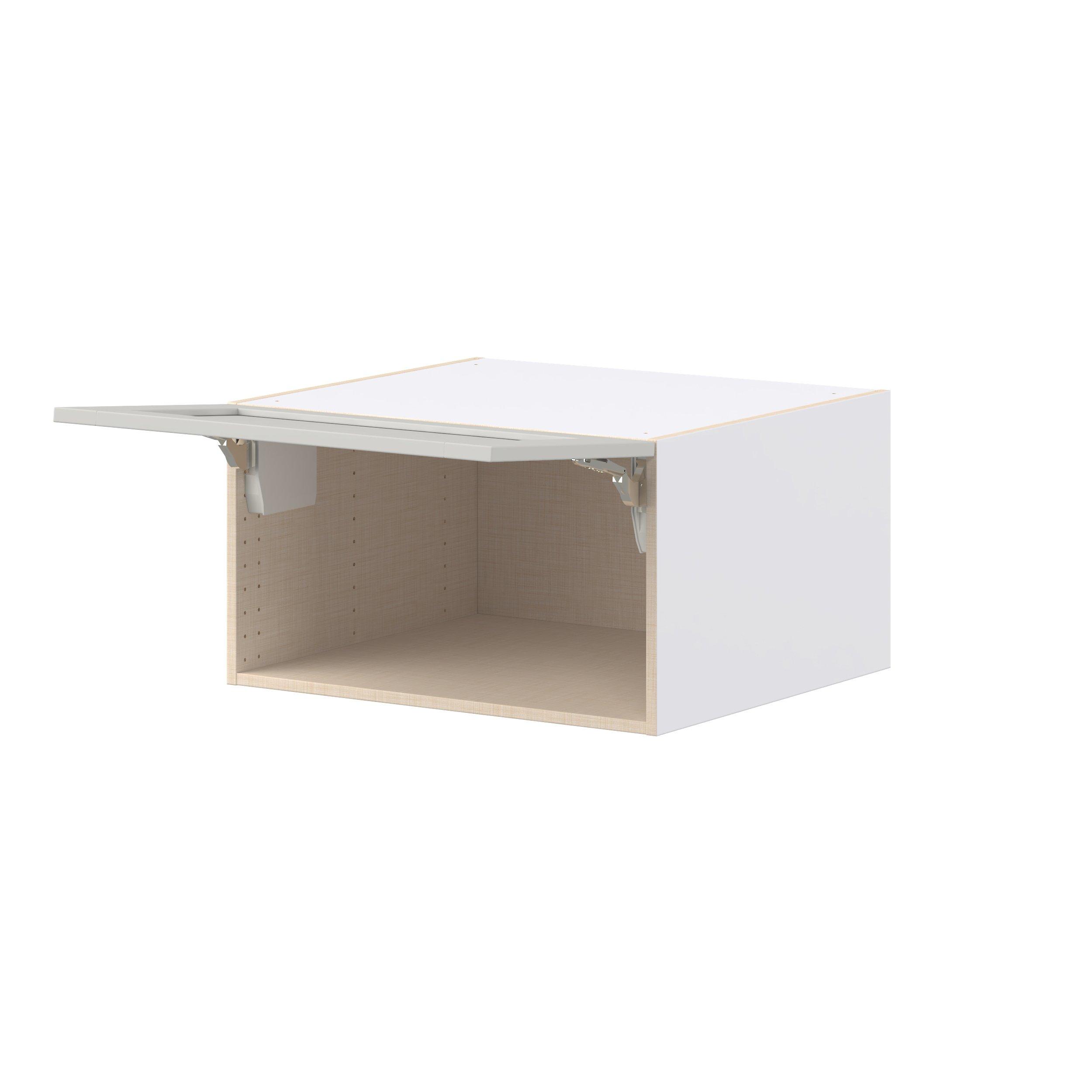 Summerhill 27 in. Light Gray Lift Up Wall Cabinet