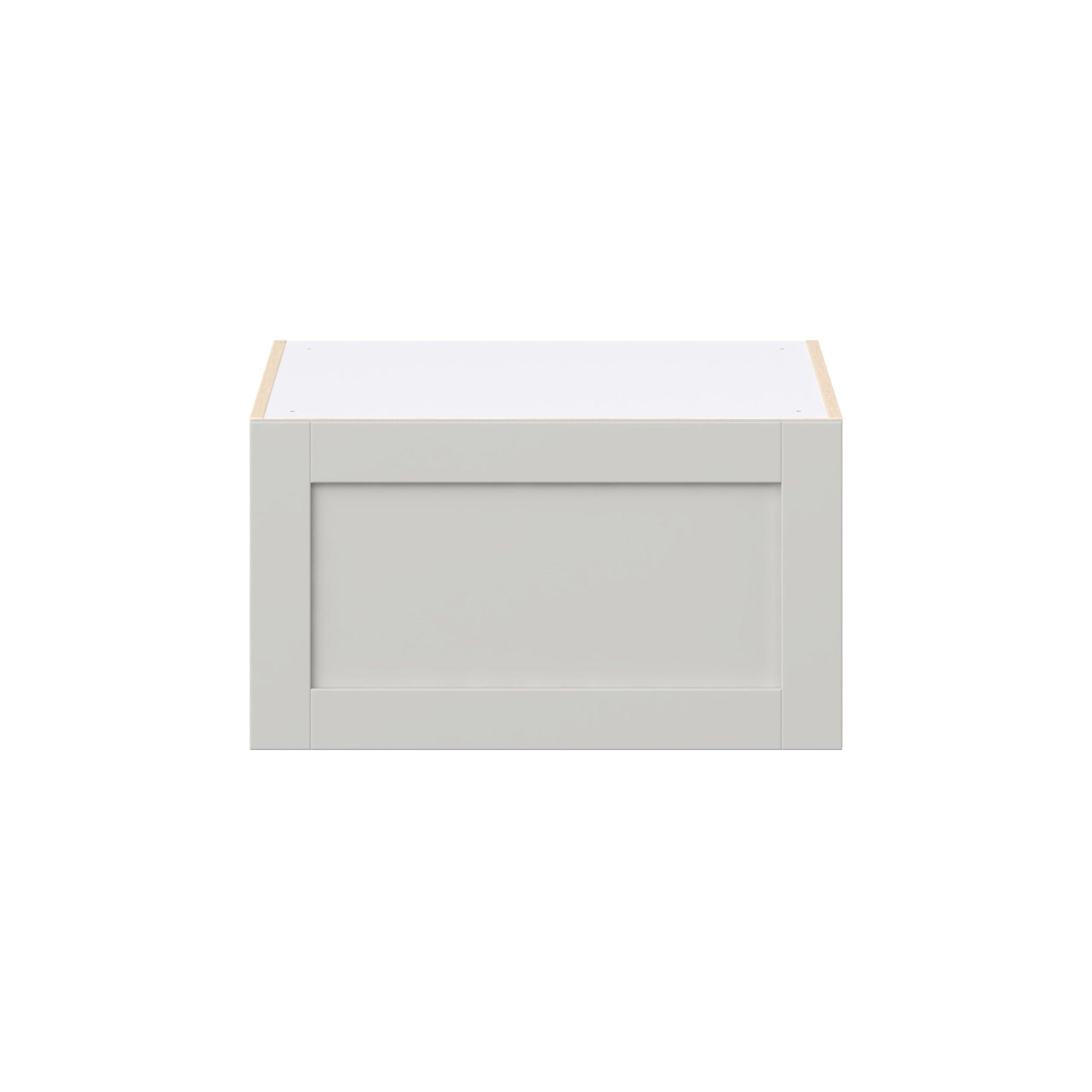 Summerhill 27 in. Light Gray Lift Up Wall Cabinet