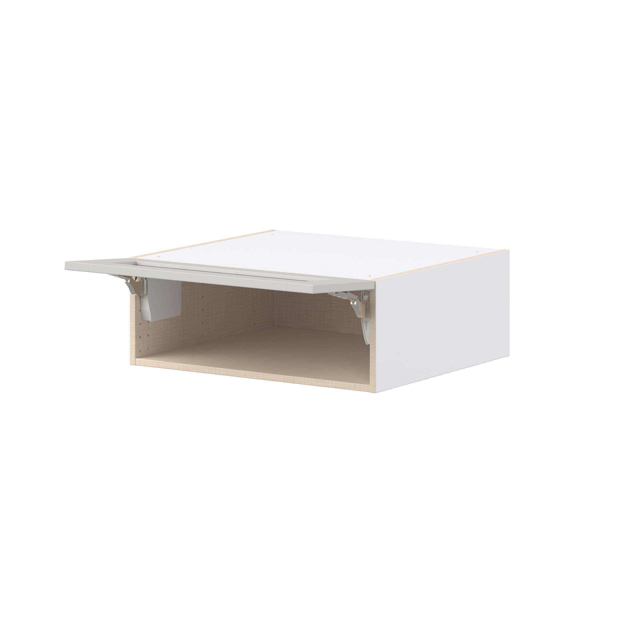Summerhill 27 in. Light Gray Lift Up Wall Cabinet