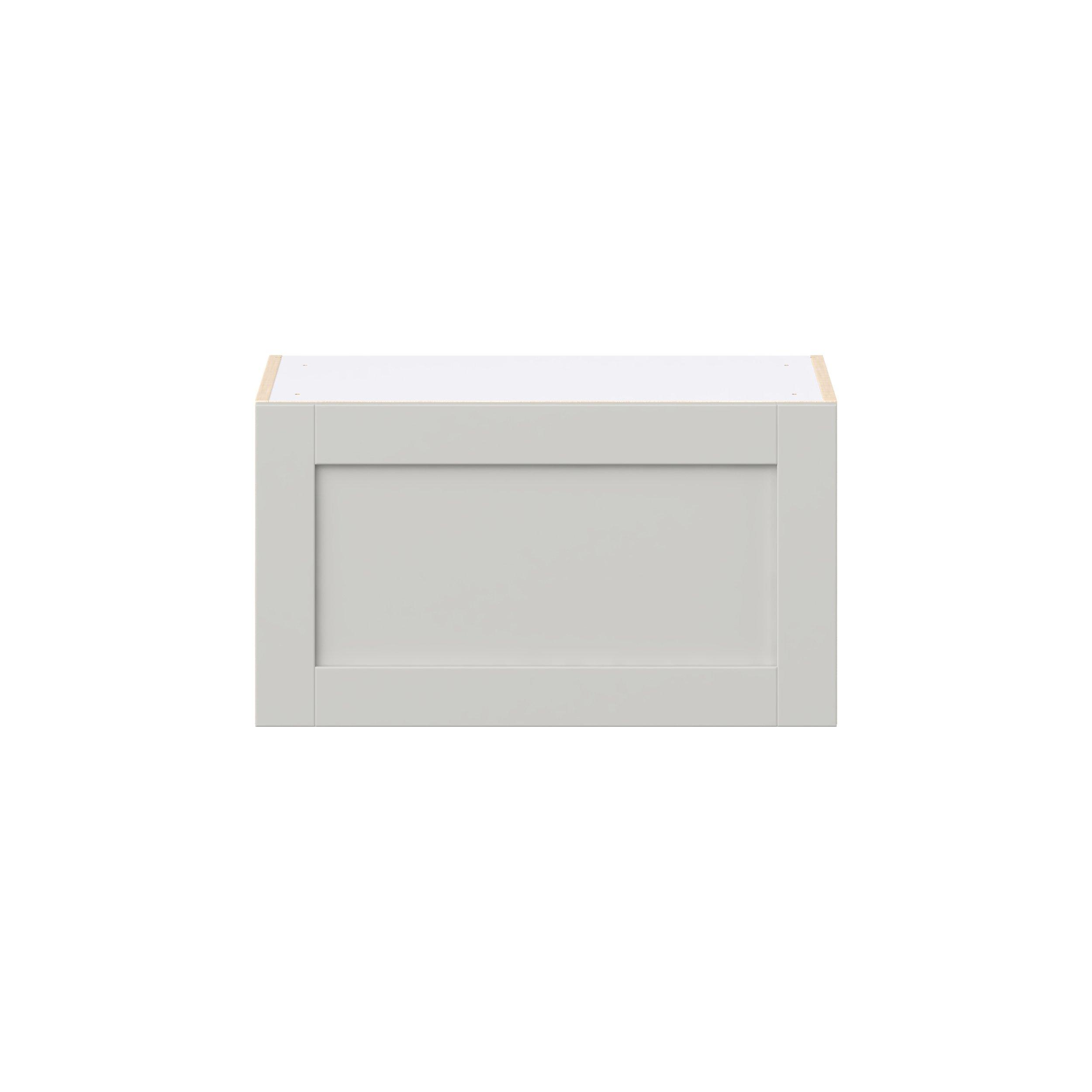 Summerhill 27 in. Light Gray Lift Up Wall Cabinet