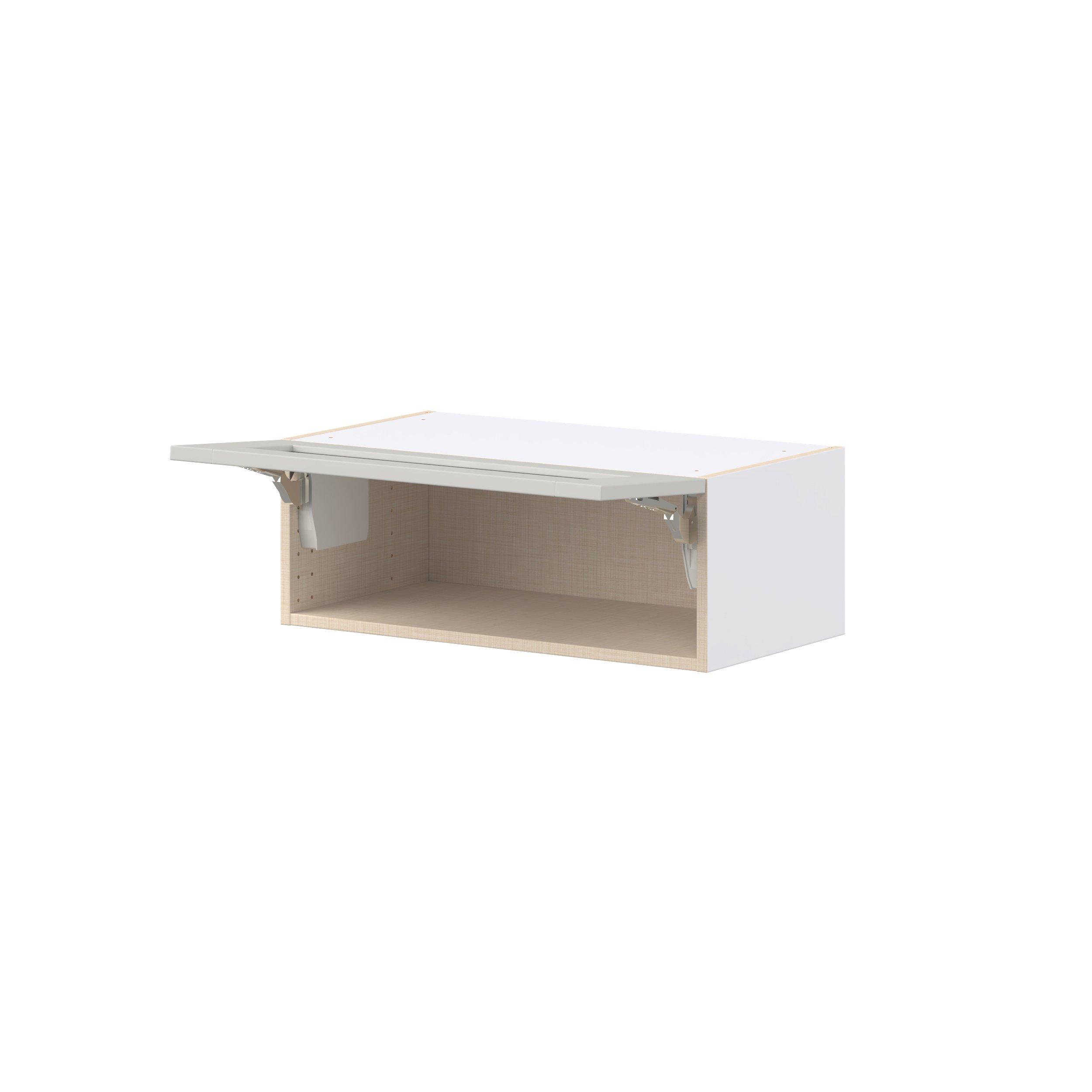 Summerhill 27 in. Light Gray Lift Up Wall Cabinet