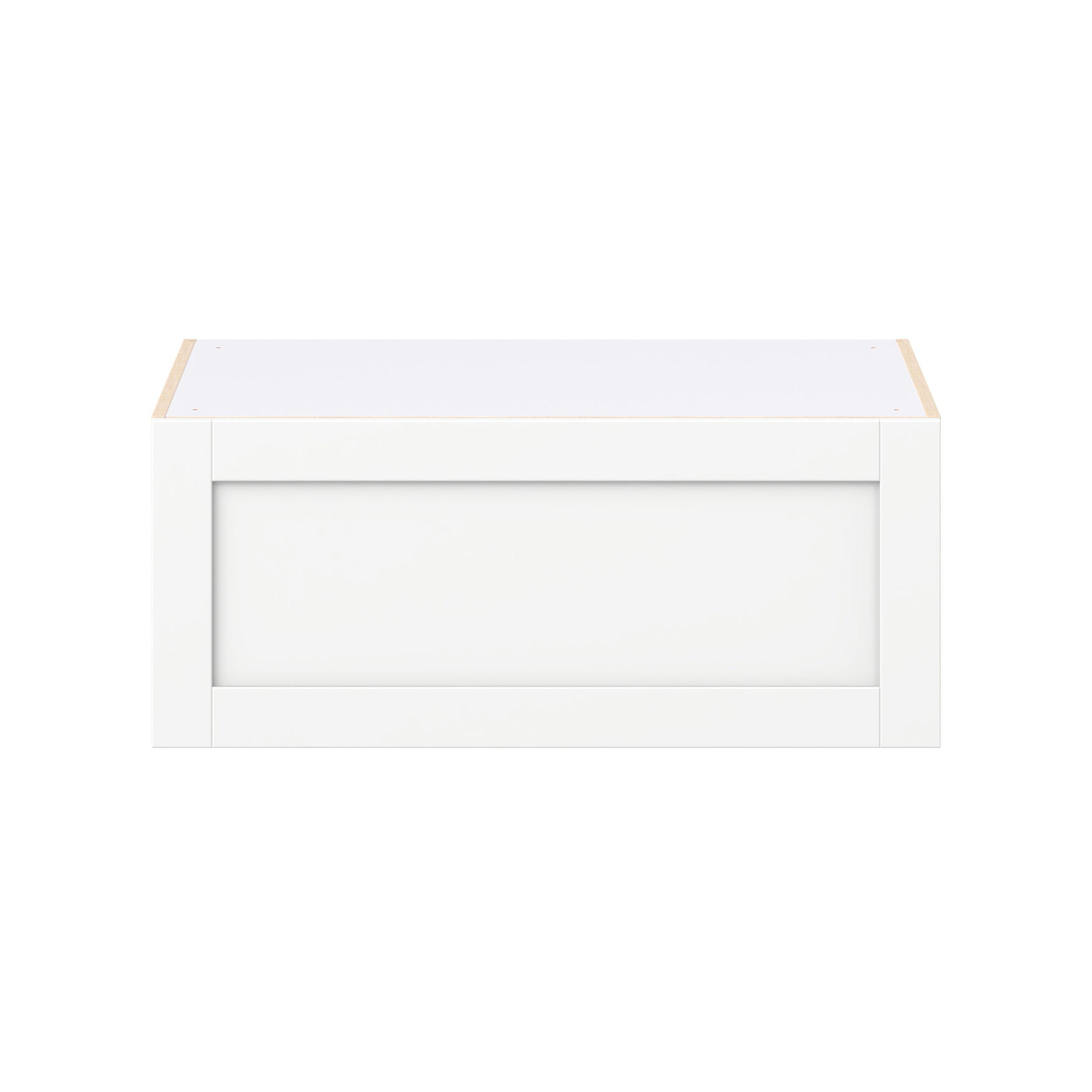 Summerhill 36 in. Bright White Lift Up Wall Cabinet