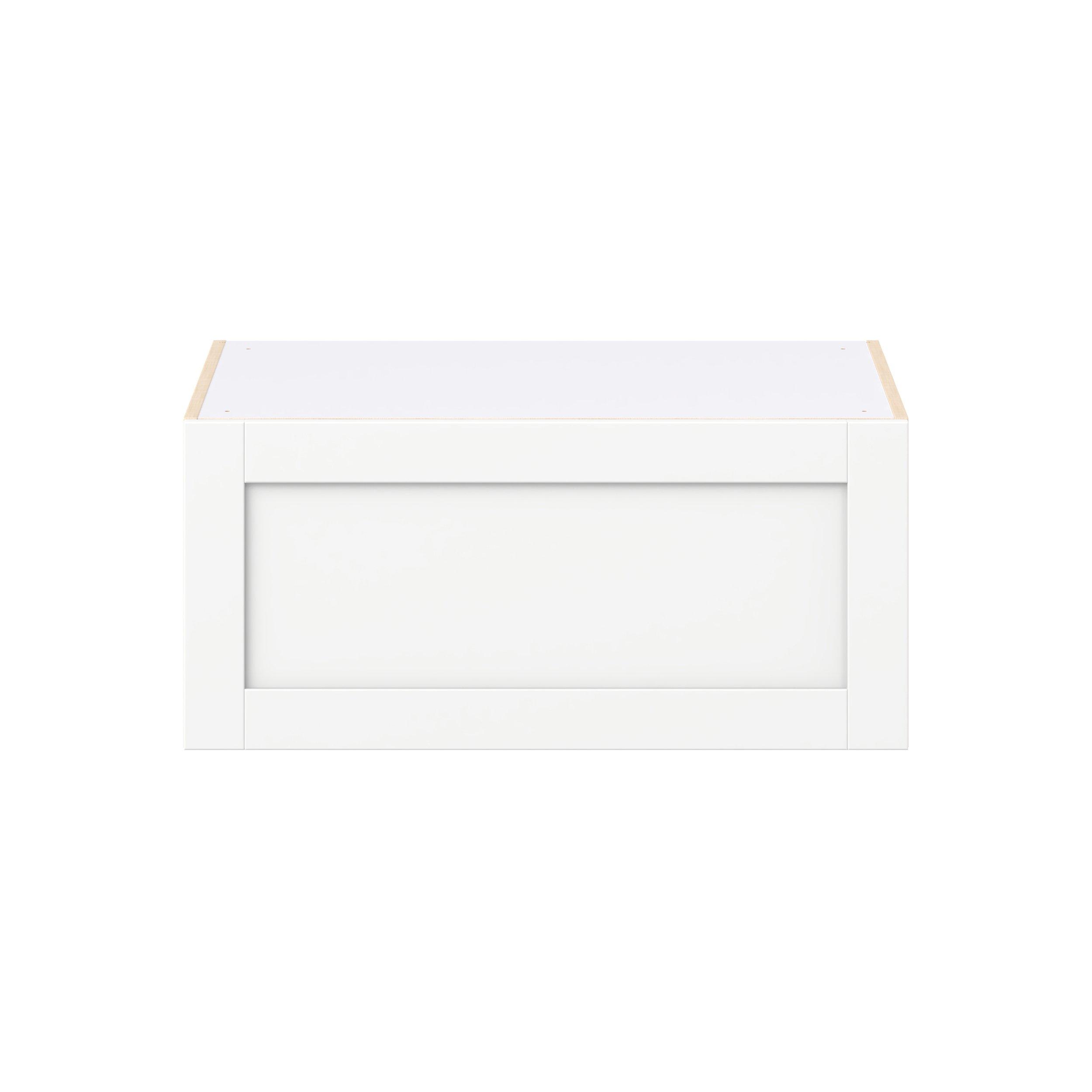 Summerhill 33 in. Bright White Lift Up Wall Cabinet