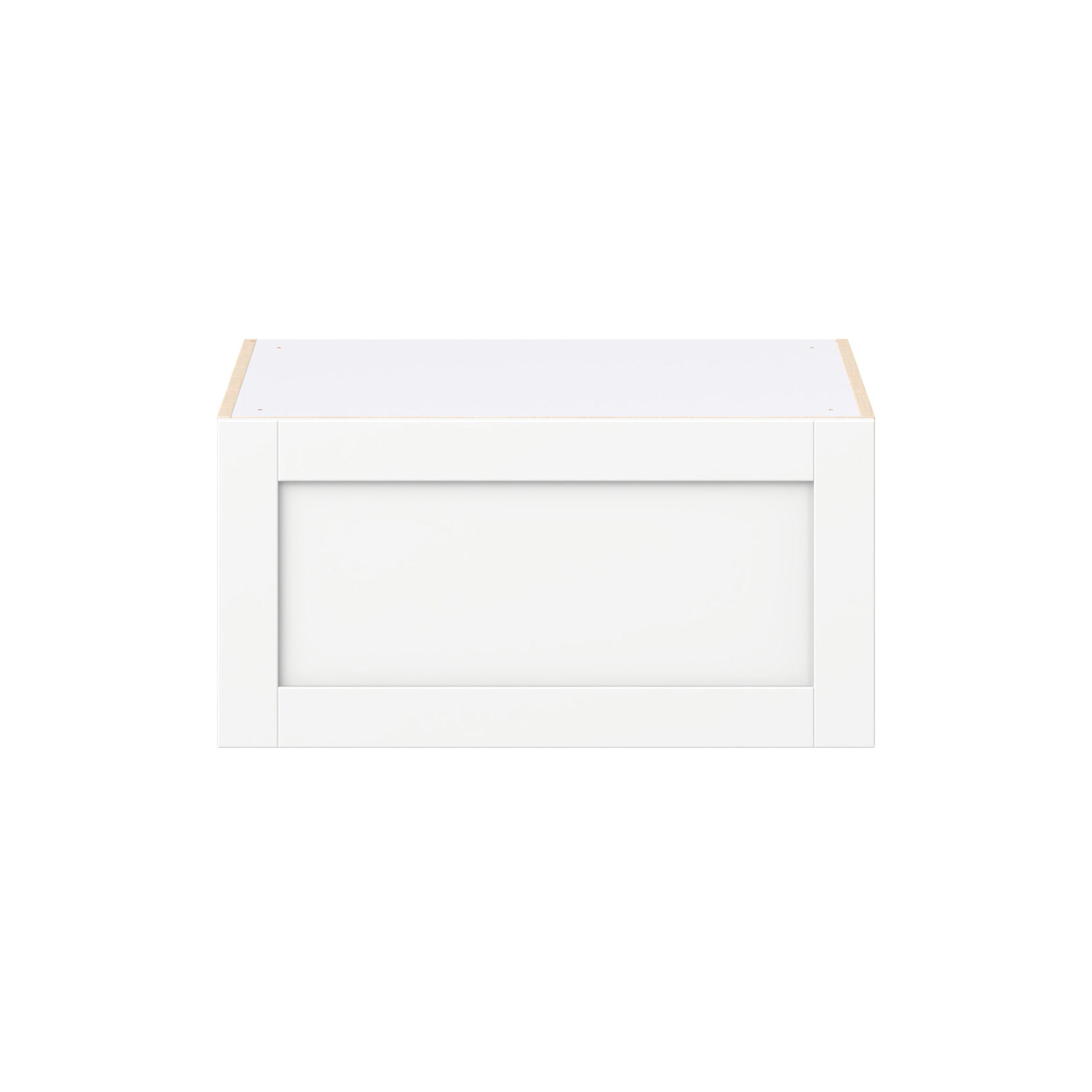 Summerhill 30 in. Bright White Lift Up Wall Cabinet