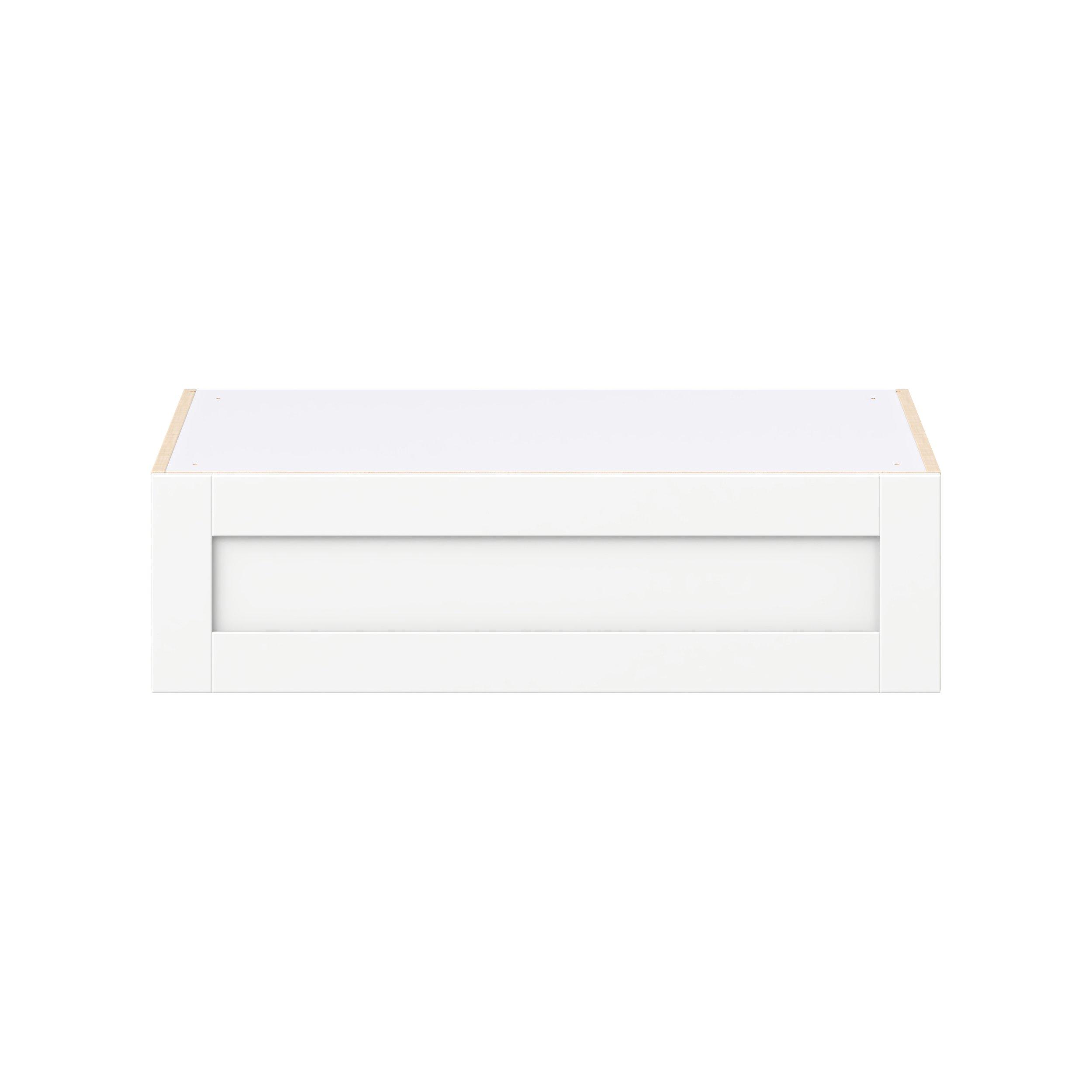 Summerhill 36 in. Bright White Lift Up Wall Cabinet