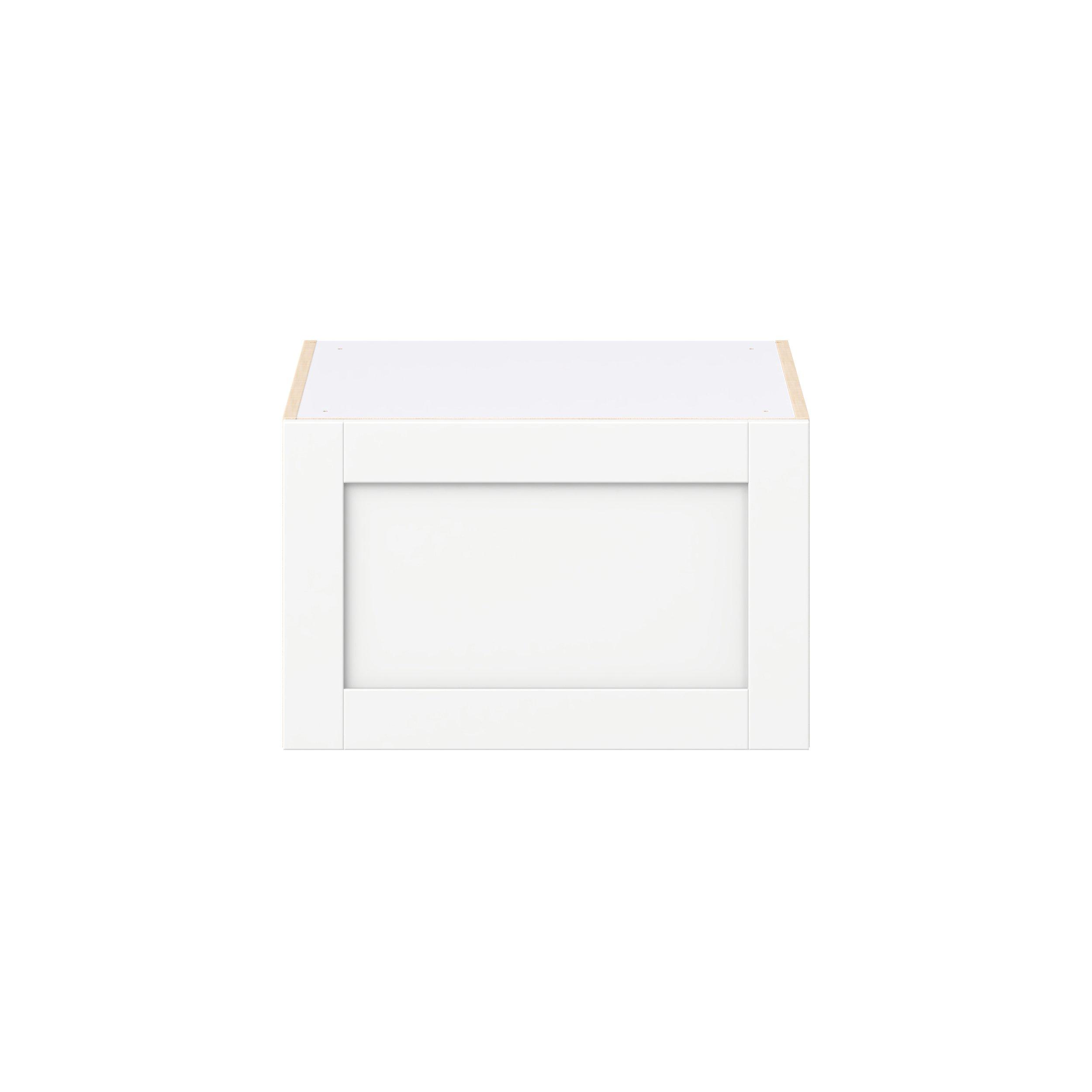 Summerhill 24 in. Bright White Lift Up Wall Cabinet