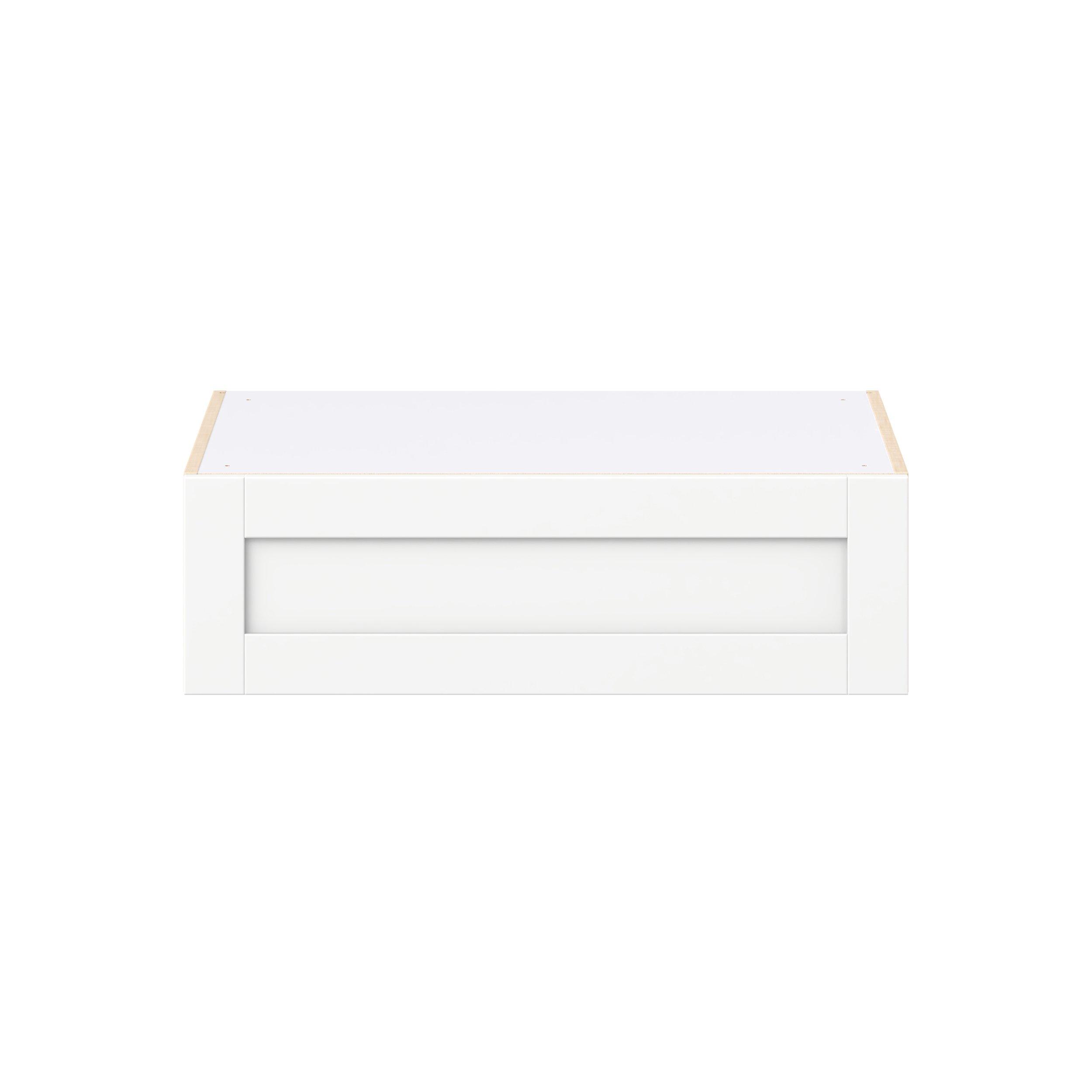 Summerhill 33 in. Bright White Lift Up Wall Cabinet