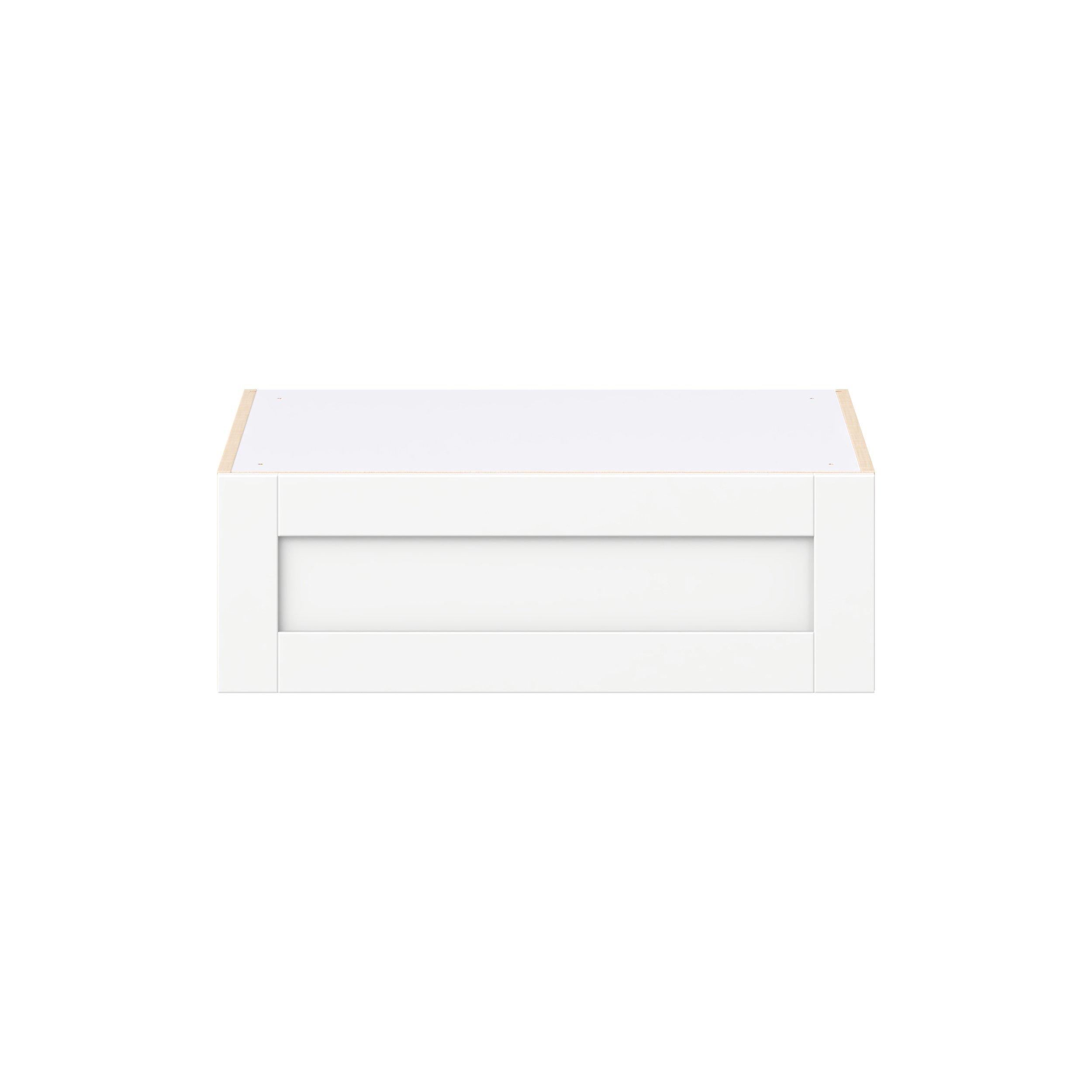 Summerhill 30 in. Bright White Lift Up Wall Cabinet