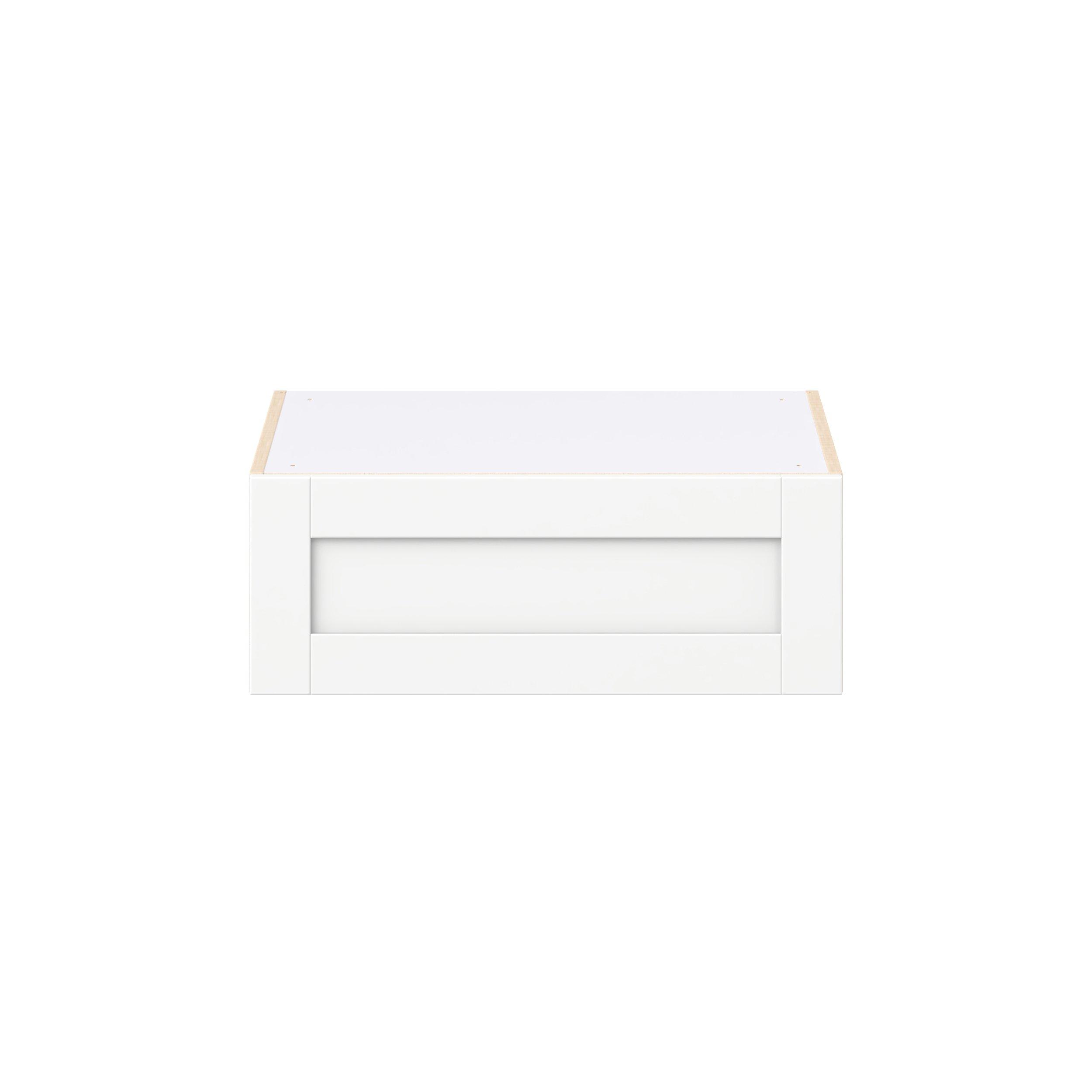 Summerhill 27 in. Bright White Lift Up Wall Cabinet