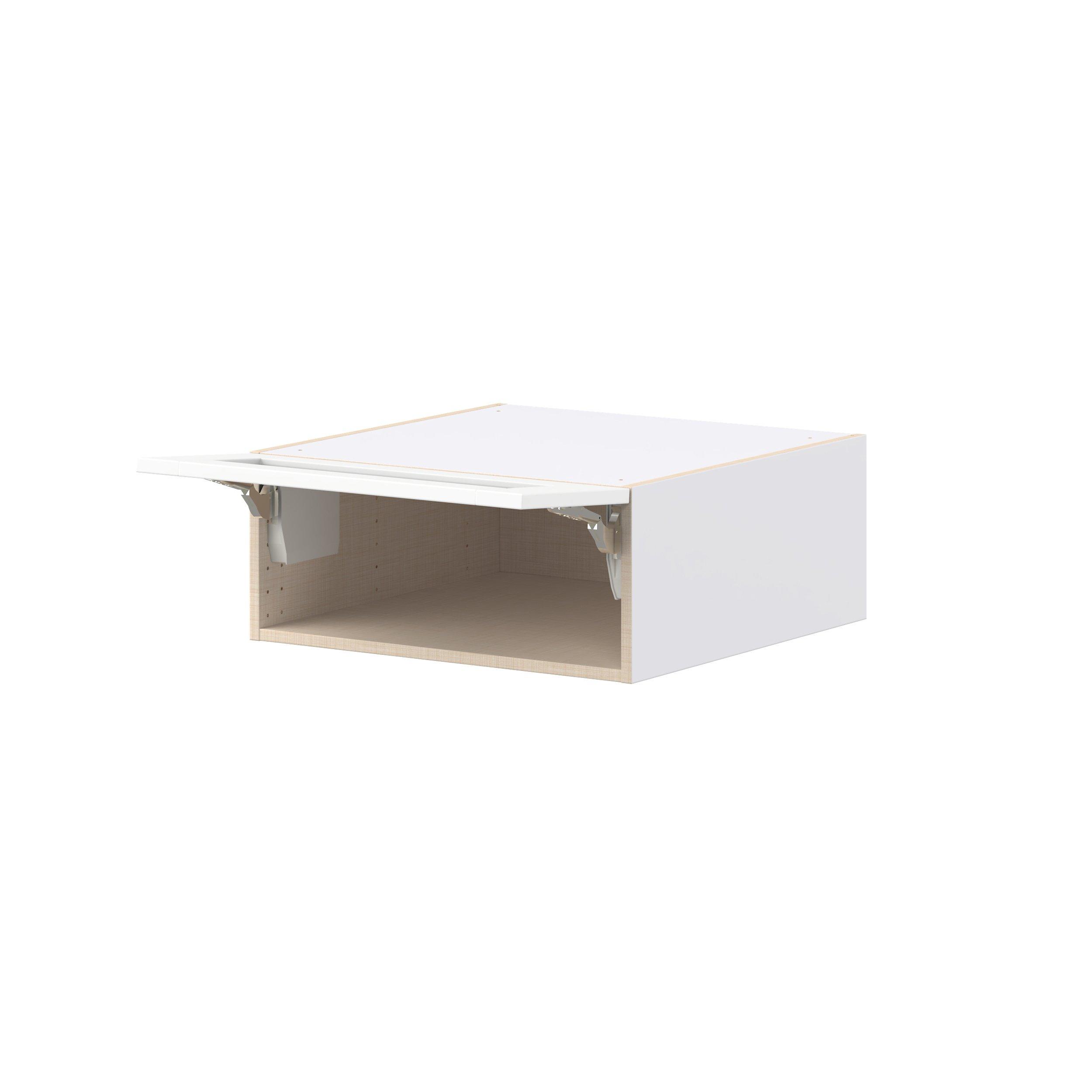 Summerhill 24 in. Bright White Lift Up Wall Cabinet